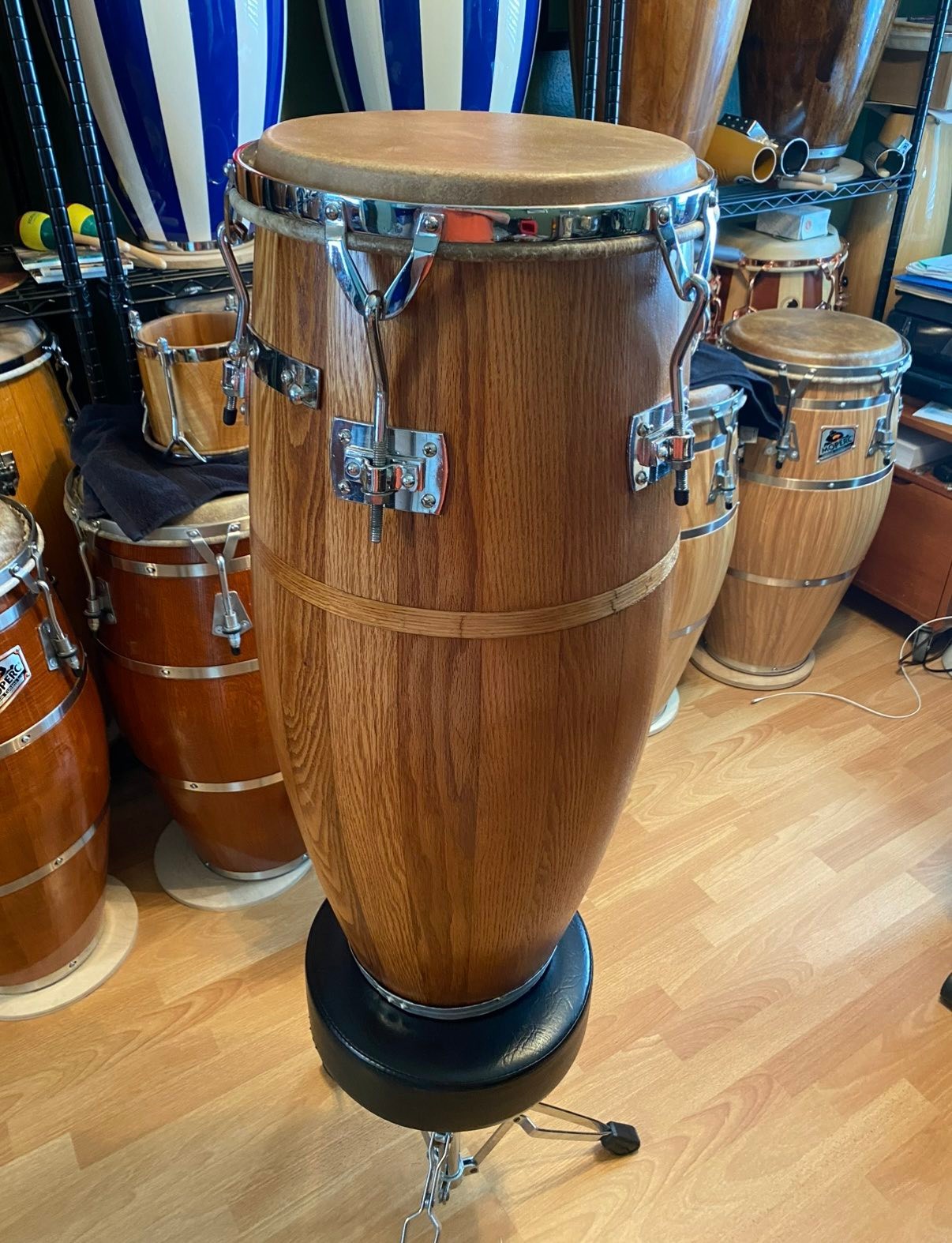 Restoration of Vintage Oak Valje Drums and Trading for King Congas