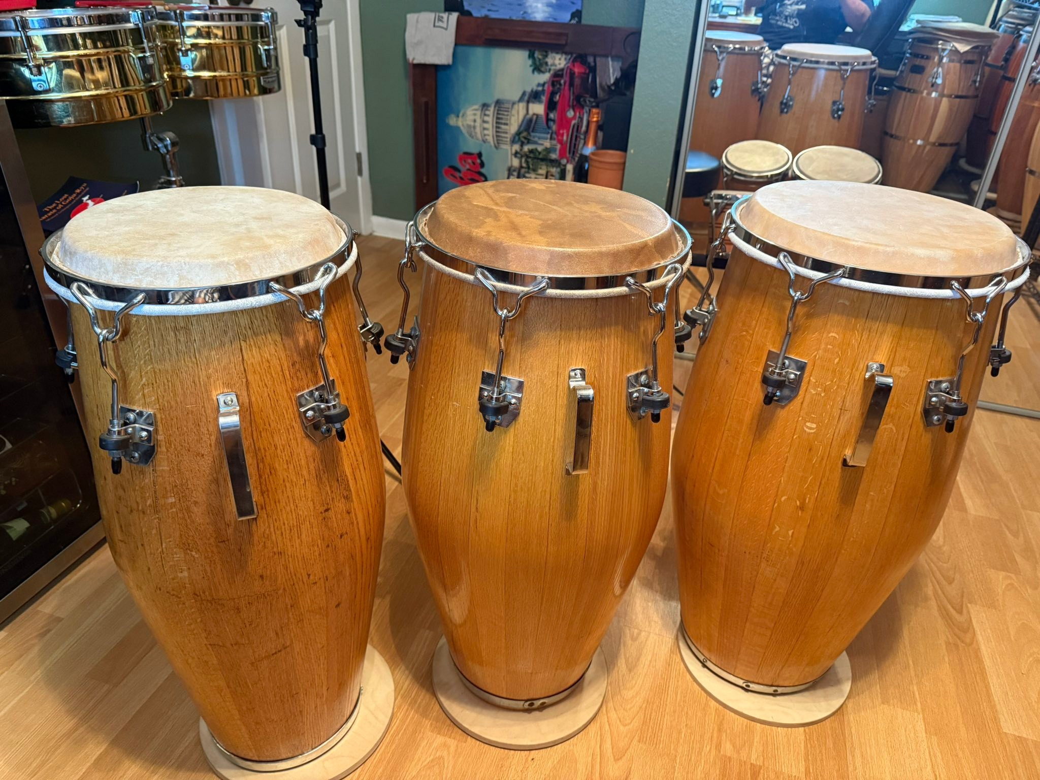 Restoration of Vintage Oak Valje Drums and Trading for King Congas
