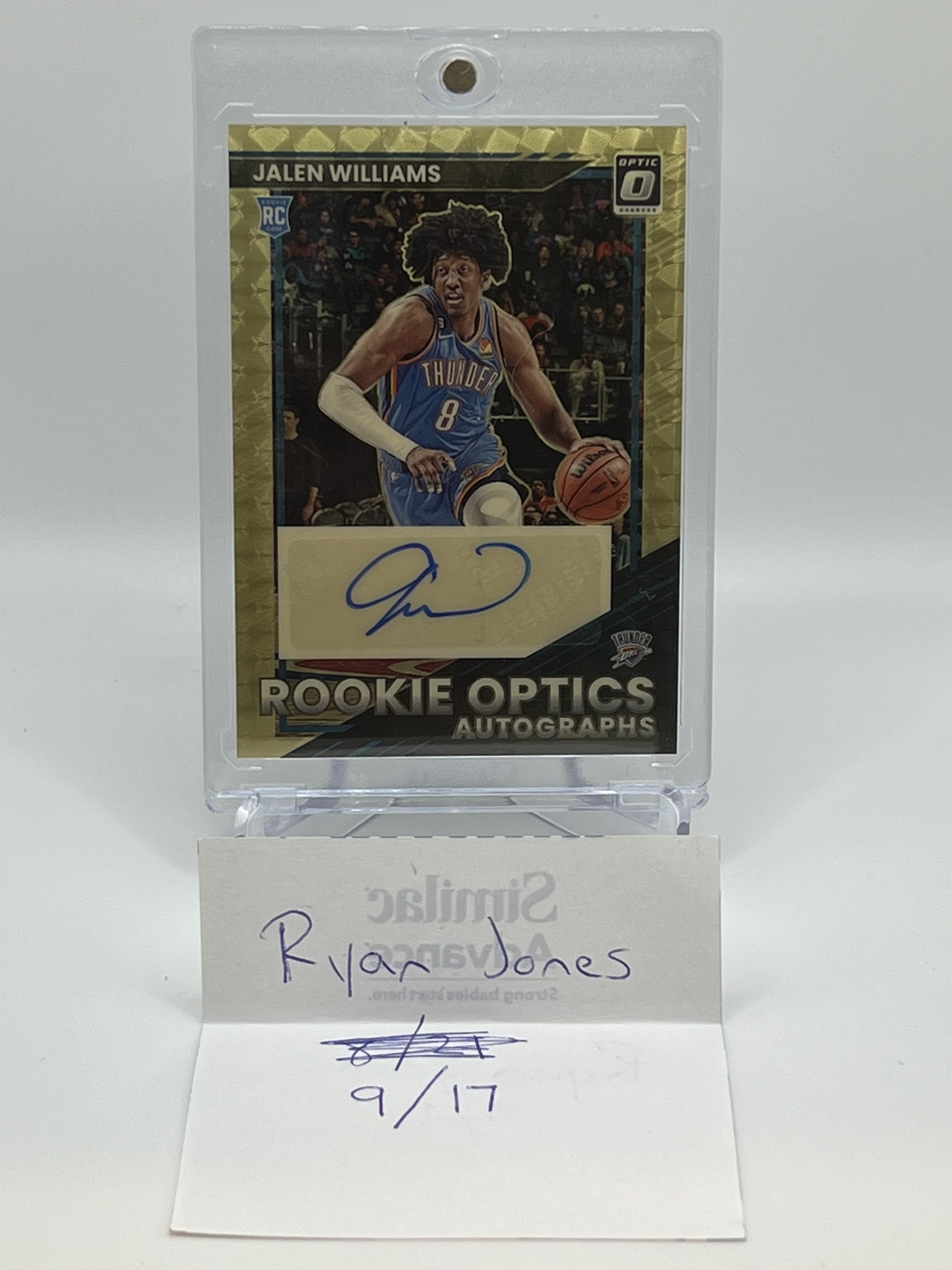 Immaculate Jalen William/Cason Wallace dual autograph #1/49!