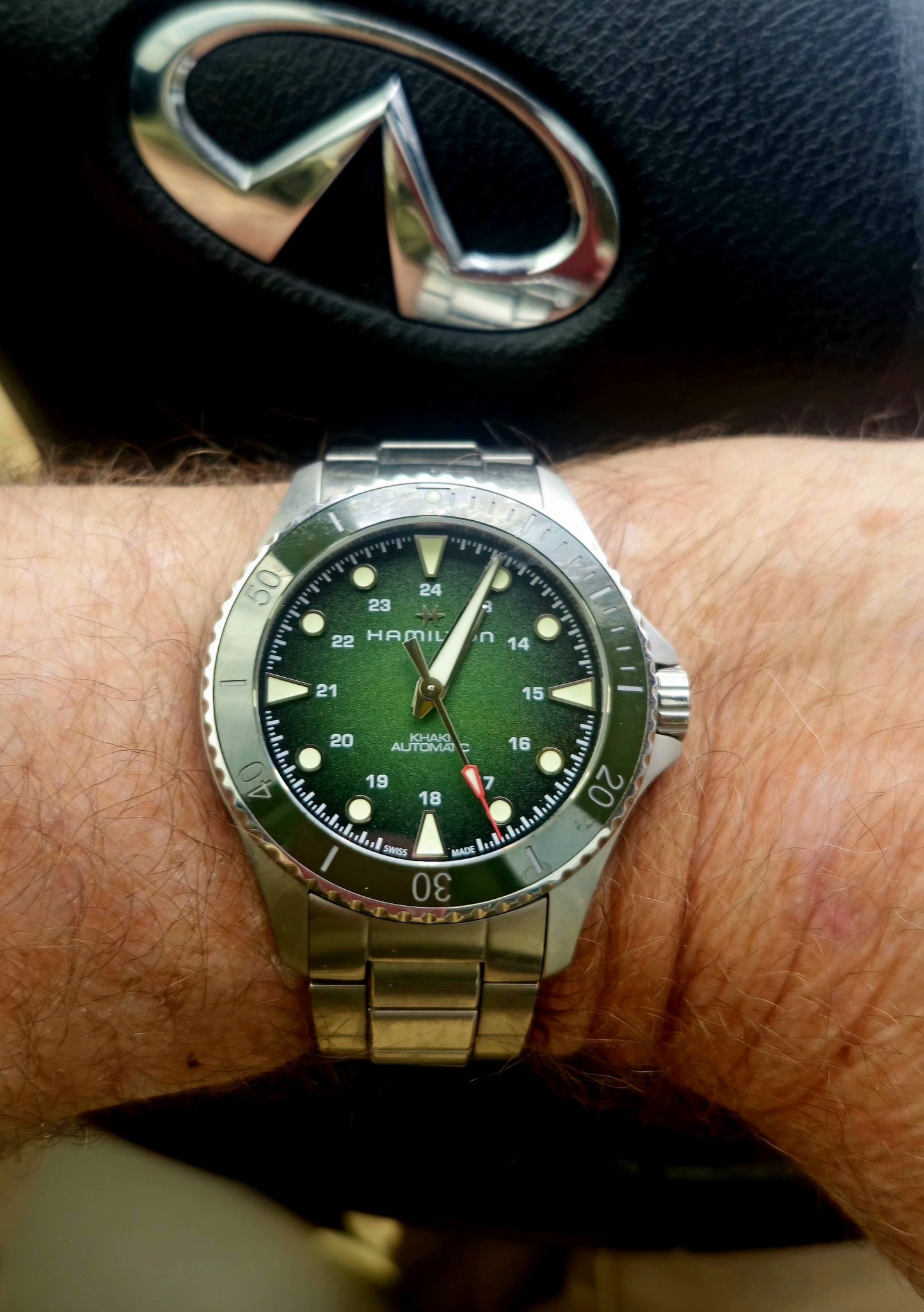 Stainless Steel Hamilton Khaki Scuba 37mm Hamilton Khaki Navy 