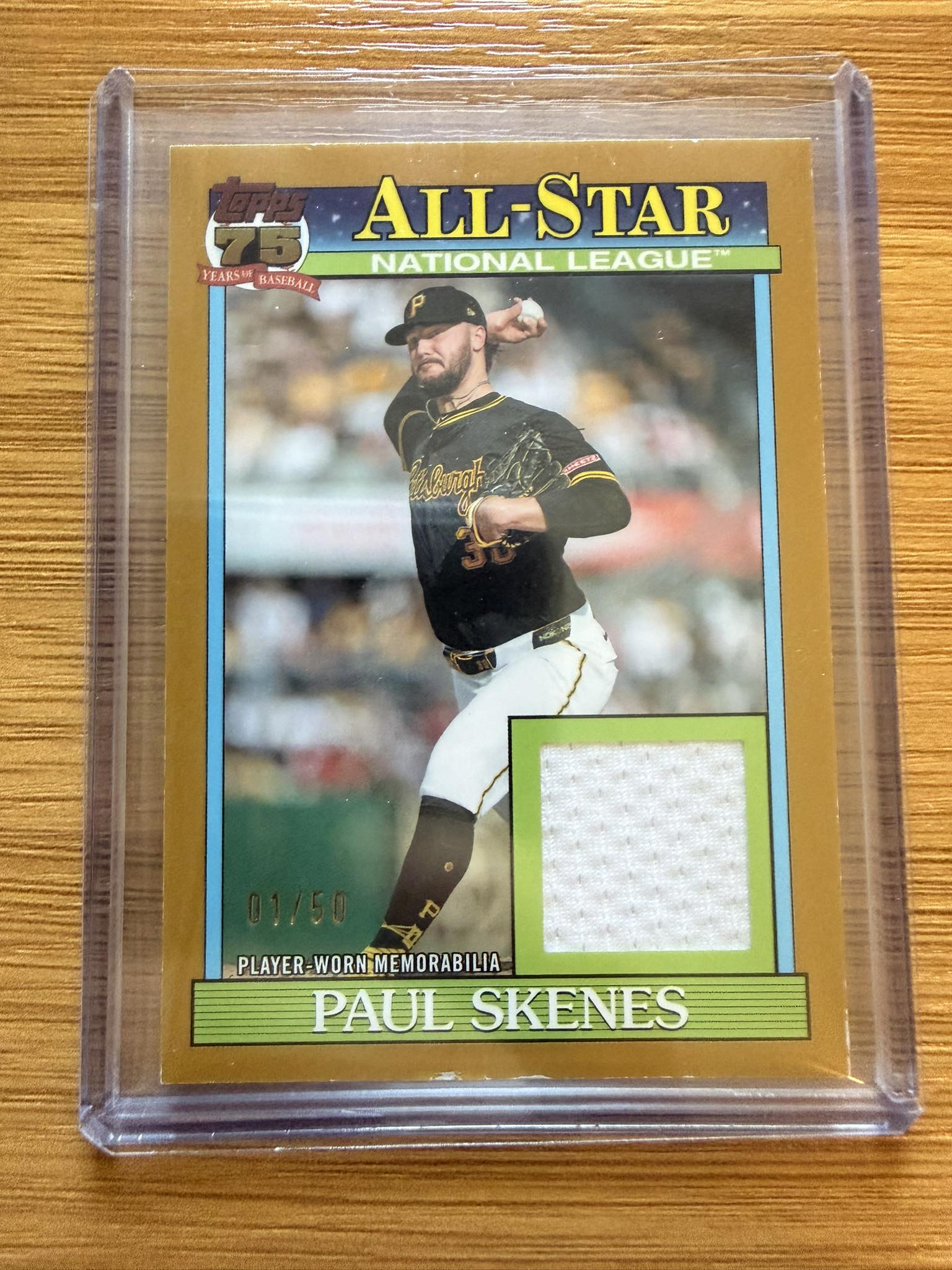 What to do with a damaged Paul Skenes All Star relic card?