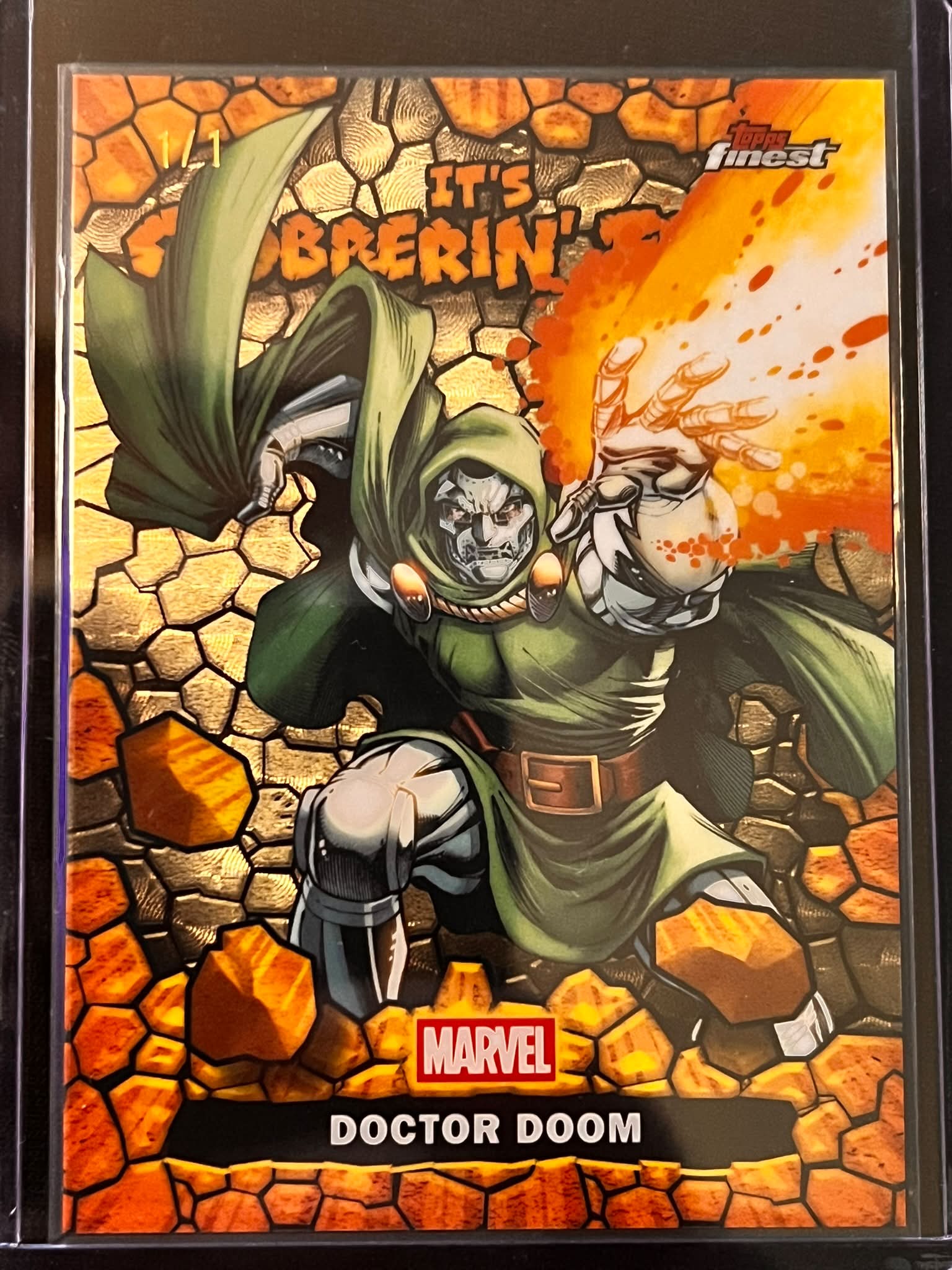 Foil comic doctor doom Tcg low is 135 Anyone want it for 105