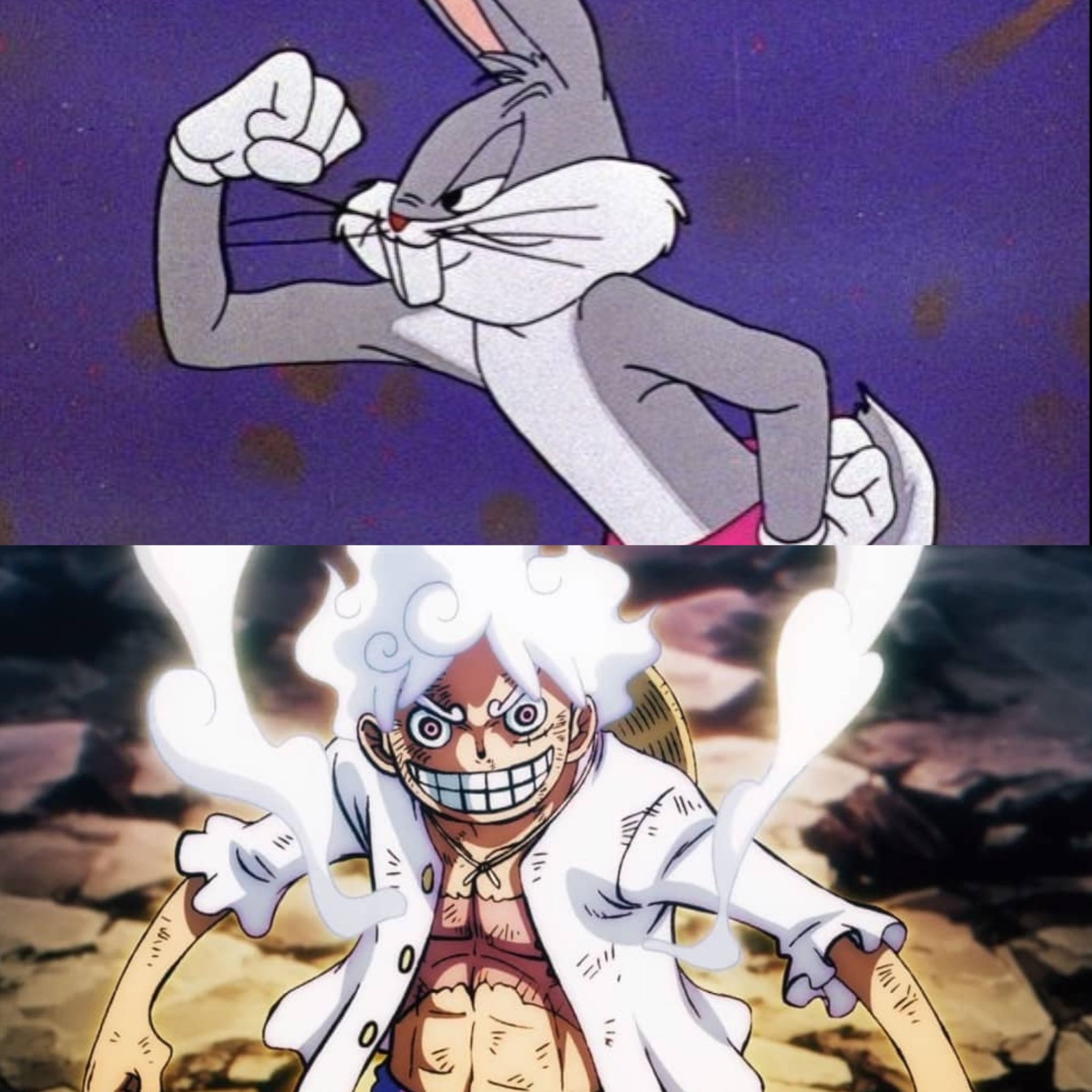 Bugs Bunny vs Gear 5 Luffy | Facebook