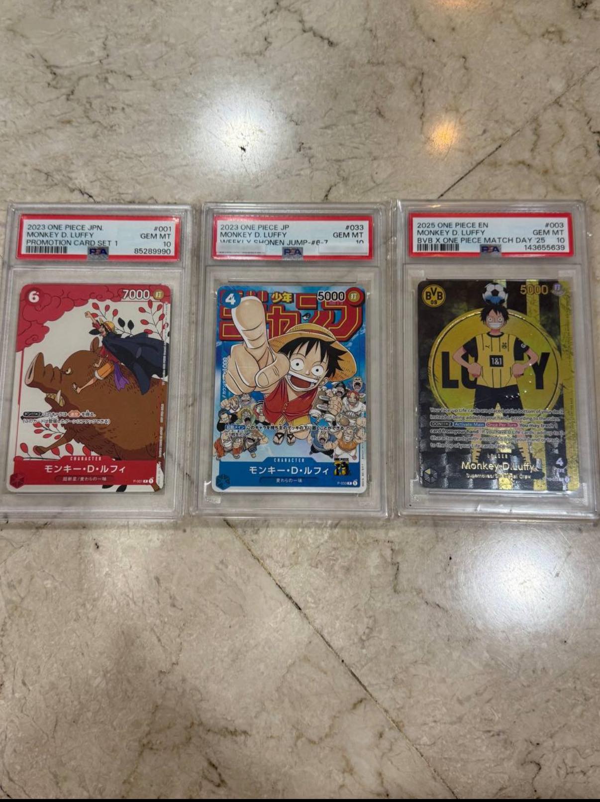 PSA 9 One Piece English 1st Anniversary Set