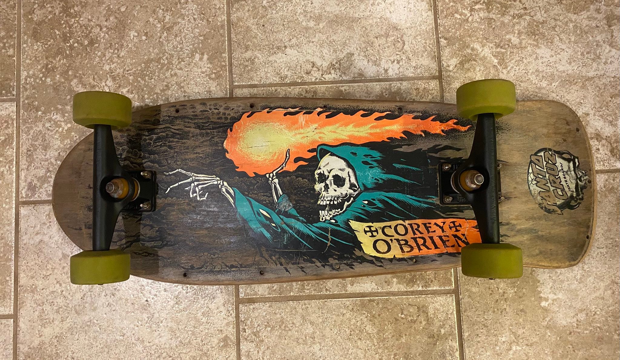 A pic of my 1988 Santa Cruz, Corey O'Brien Sk8baord was never