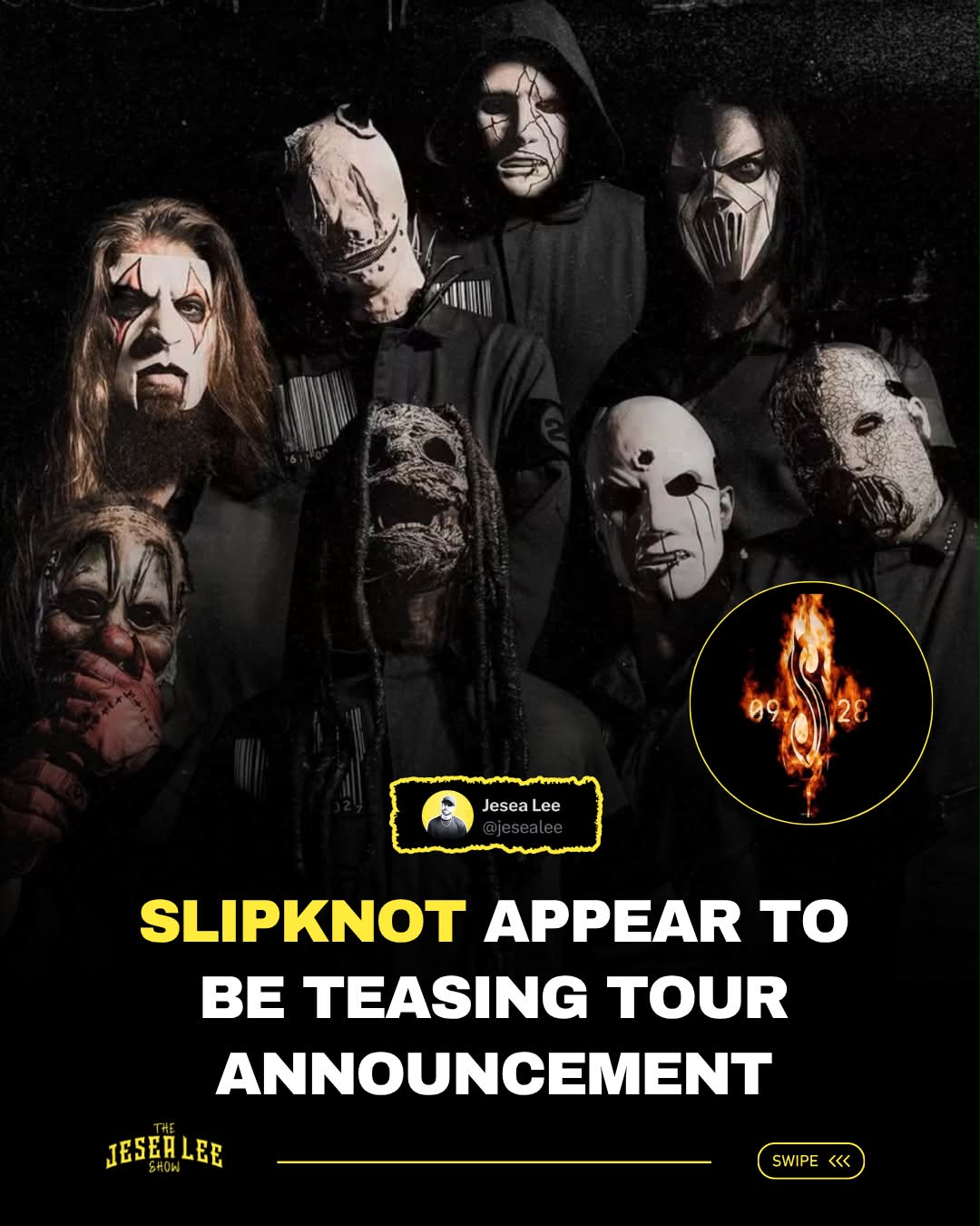 Slipknot fans have noticed mysterious posters popping up in