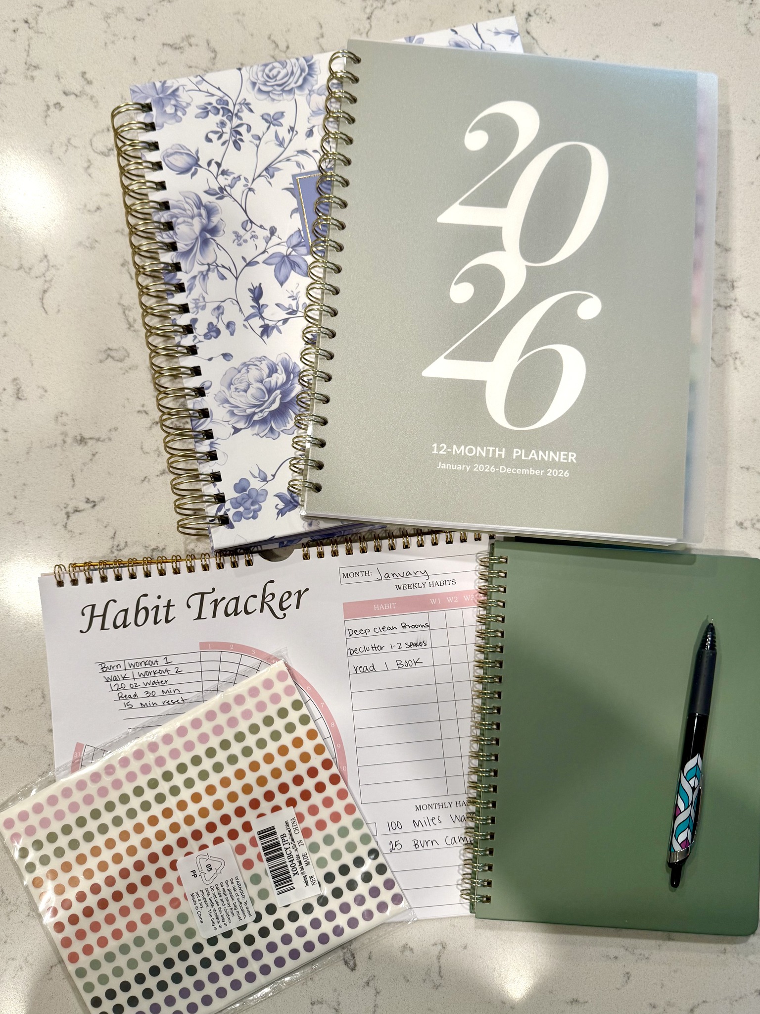 SUNEE 2026 Appointment Book, Quarter-Hourly, Weekly ＆ Monthly 