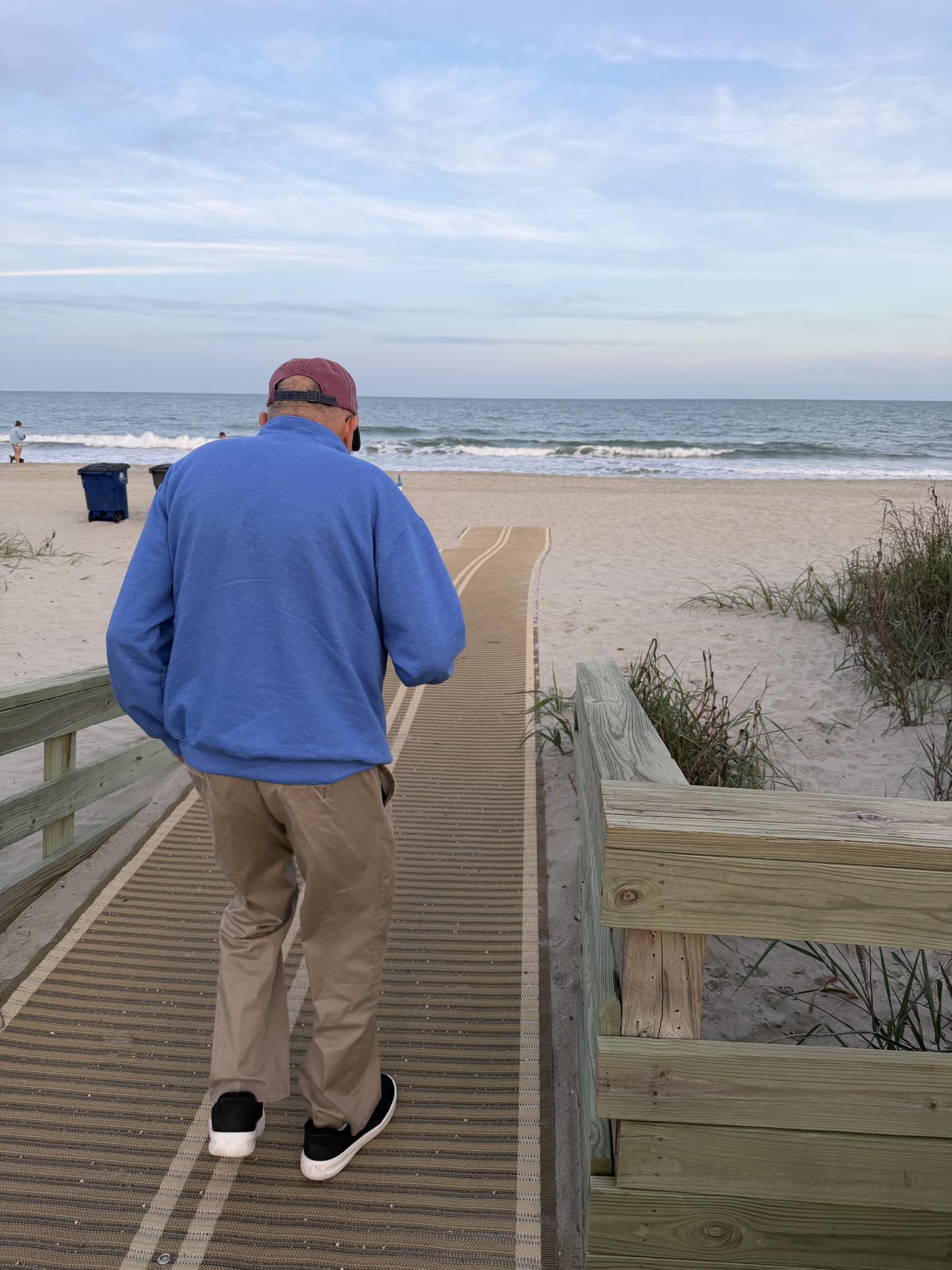 Several of the beach access points have these handicapped pads to