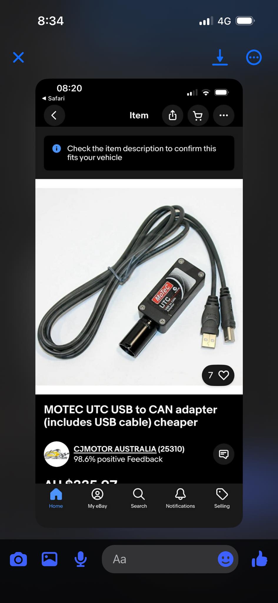 Does anyone have a MoTec connection lead I can borrow please… Thanks