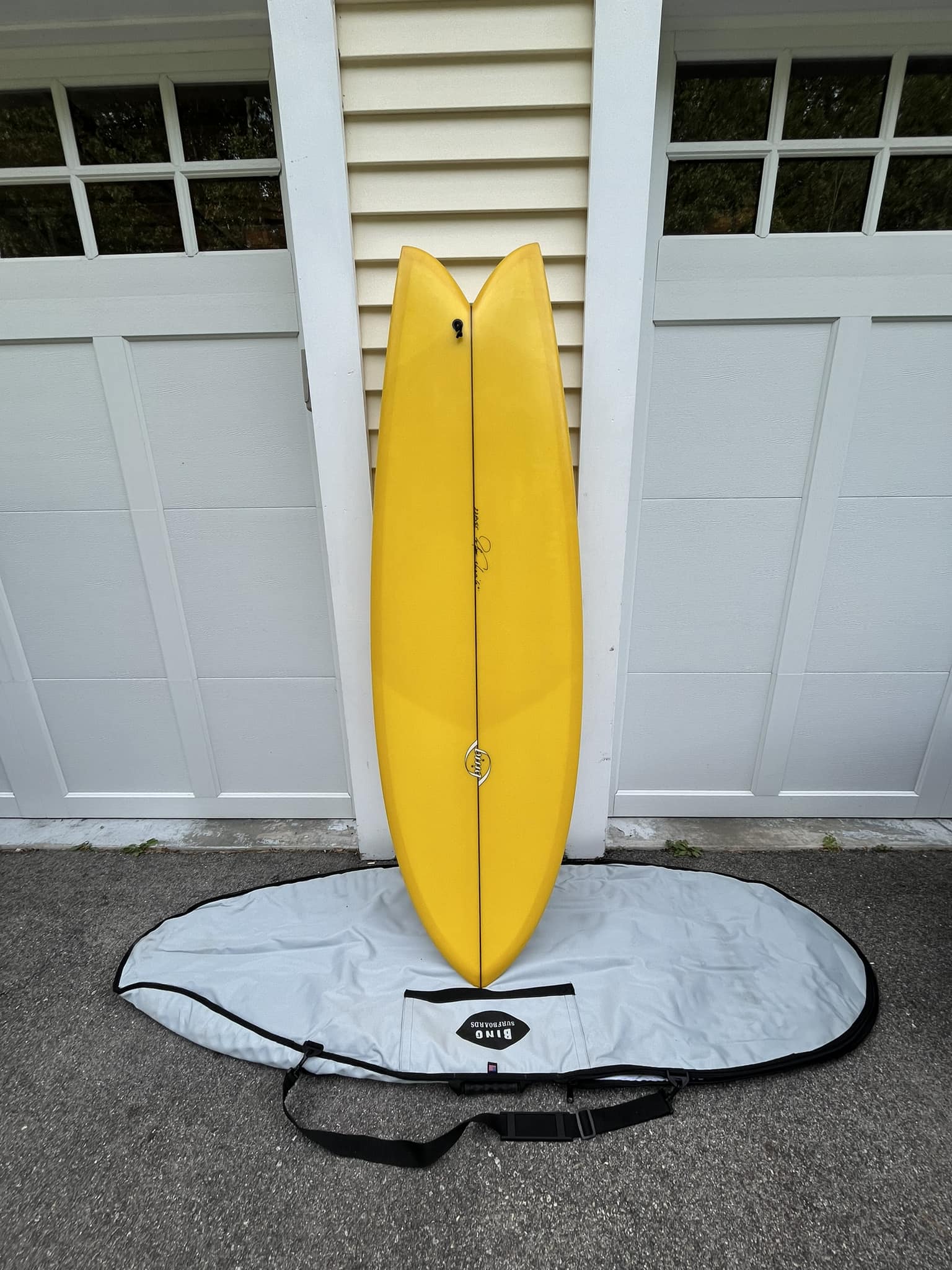Bing Twin Fin Fish Surfboard with Big Glassed On Keels