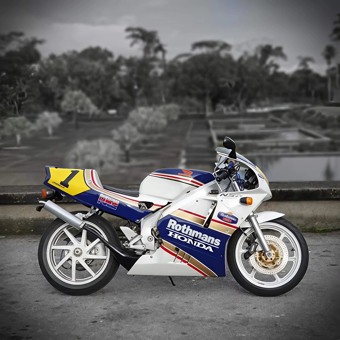 The Honda NSR250R is a legendary 2-stroke sportbike, featuring a