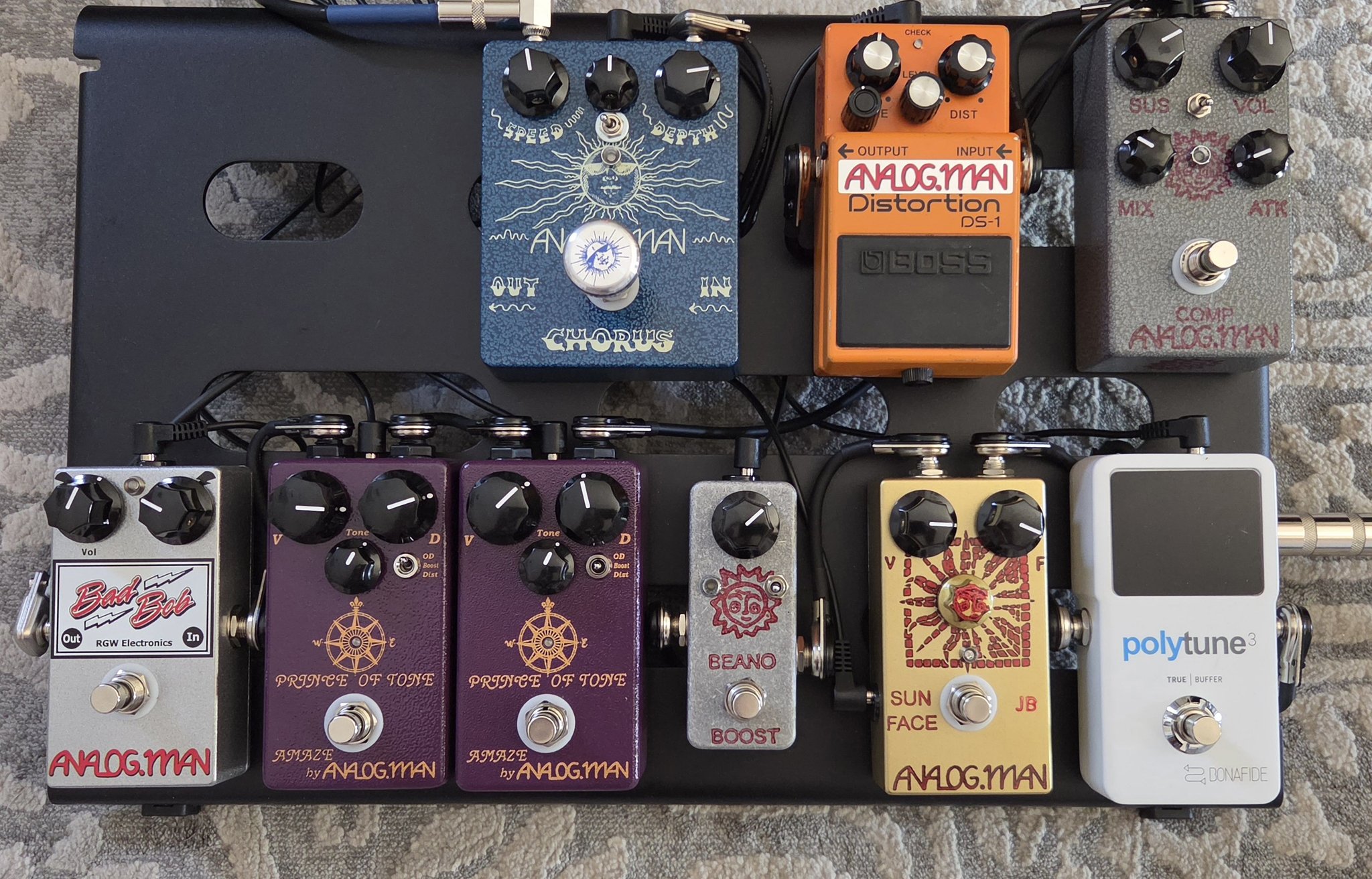 Analogman Bi-Chorus pedal review for subtle and heavy chorus effects