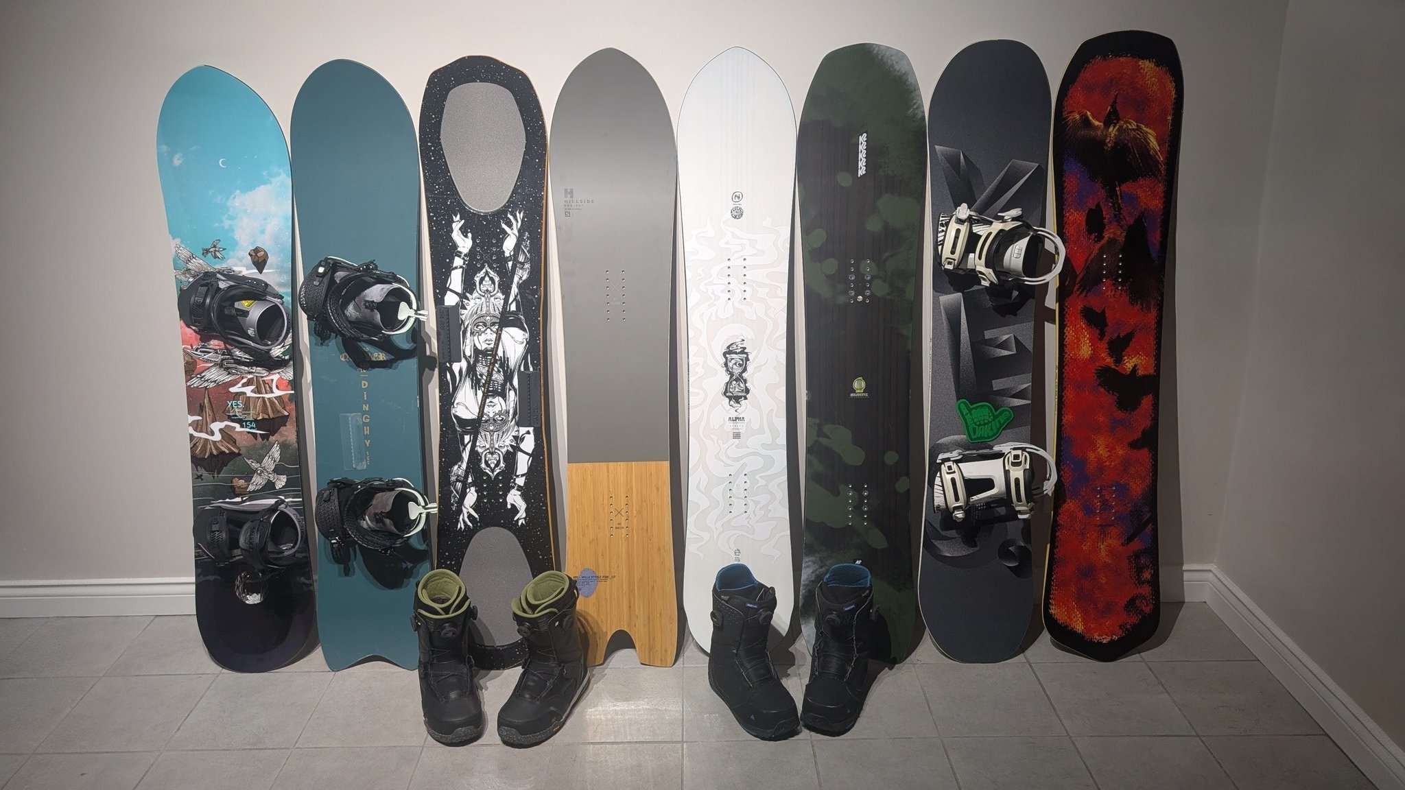Snowboard models for 2025 season