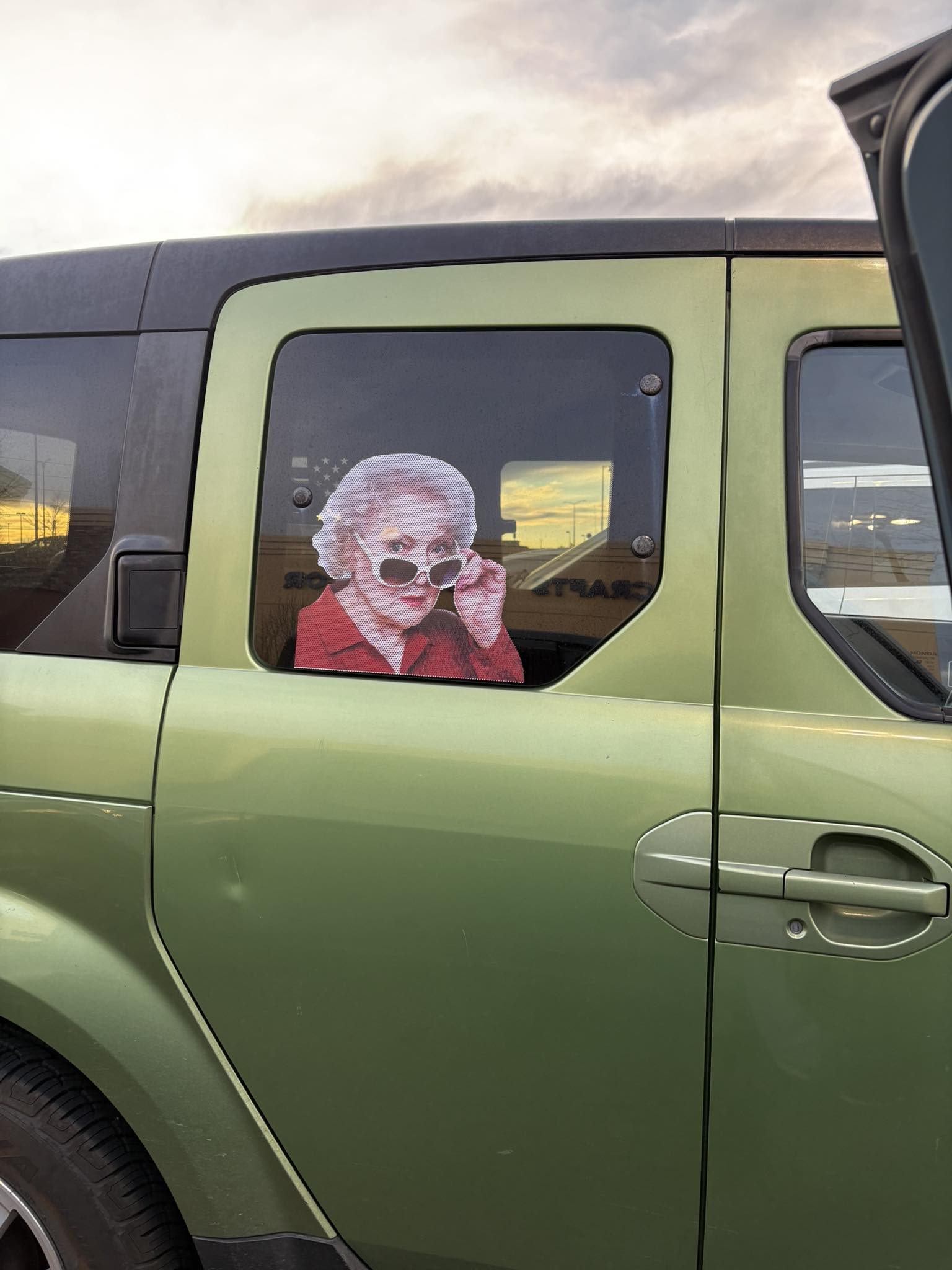 Saw this today in the Hobby Lobby parking lot. Love it! | Facebook