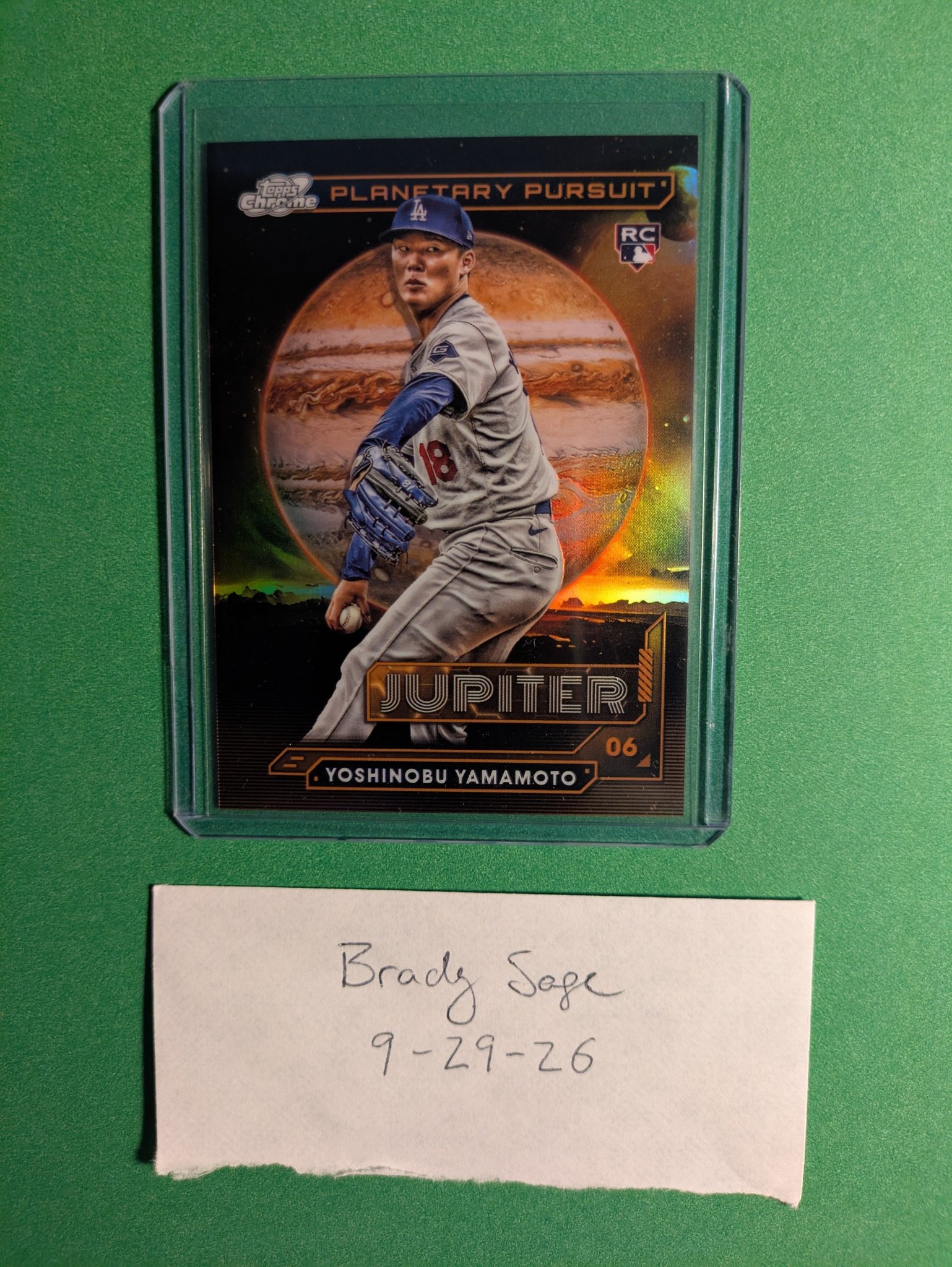 Yoshinobu Yamamoto baseball card for sale