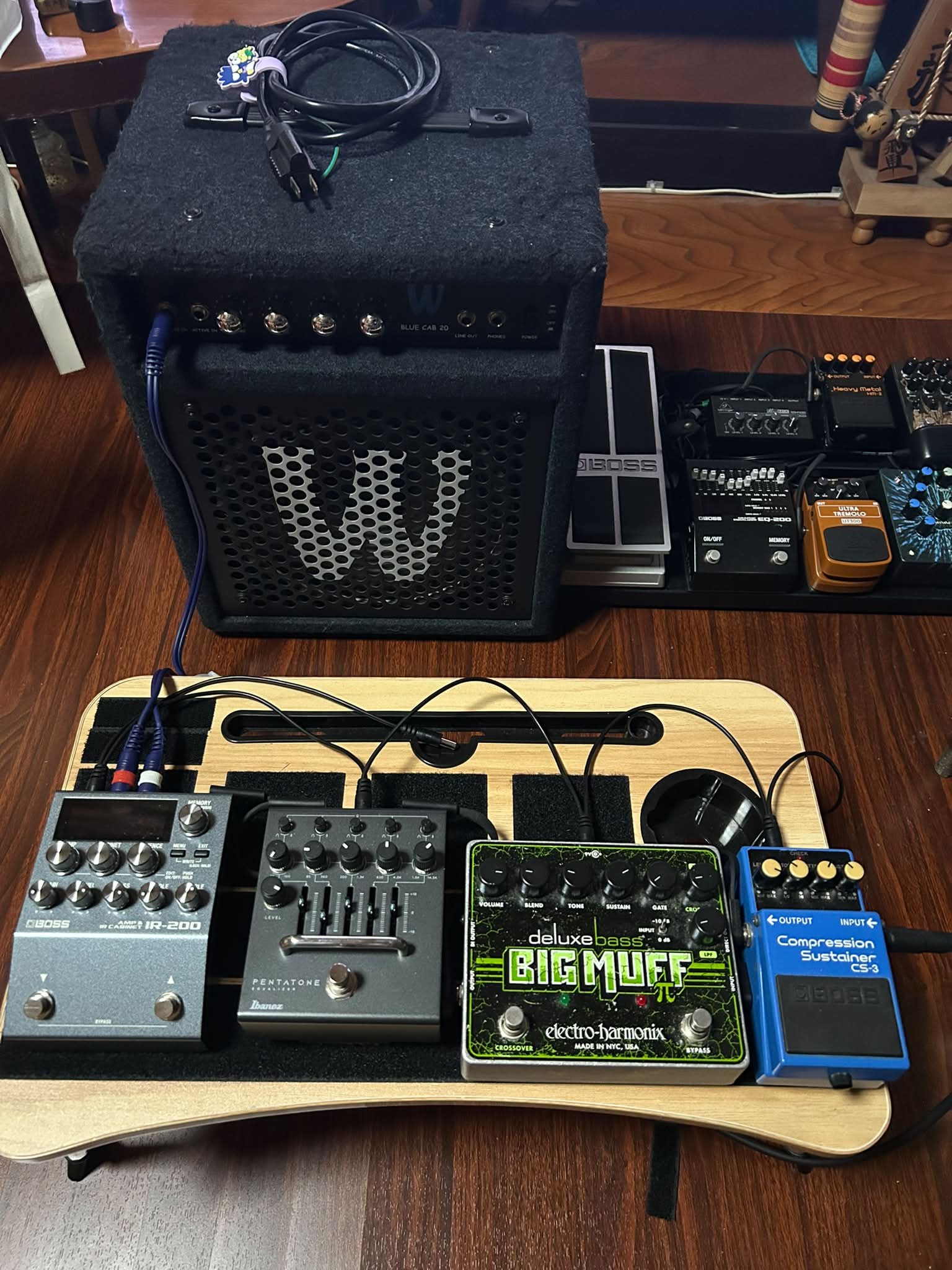 Warwick Blue Cab 20 practice amp and bass pedal chain review