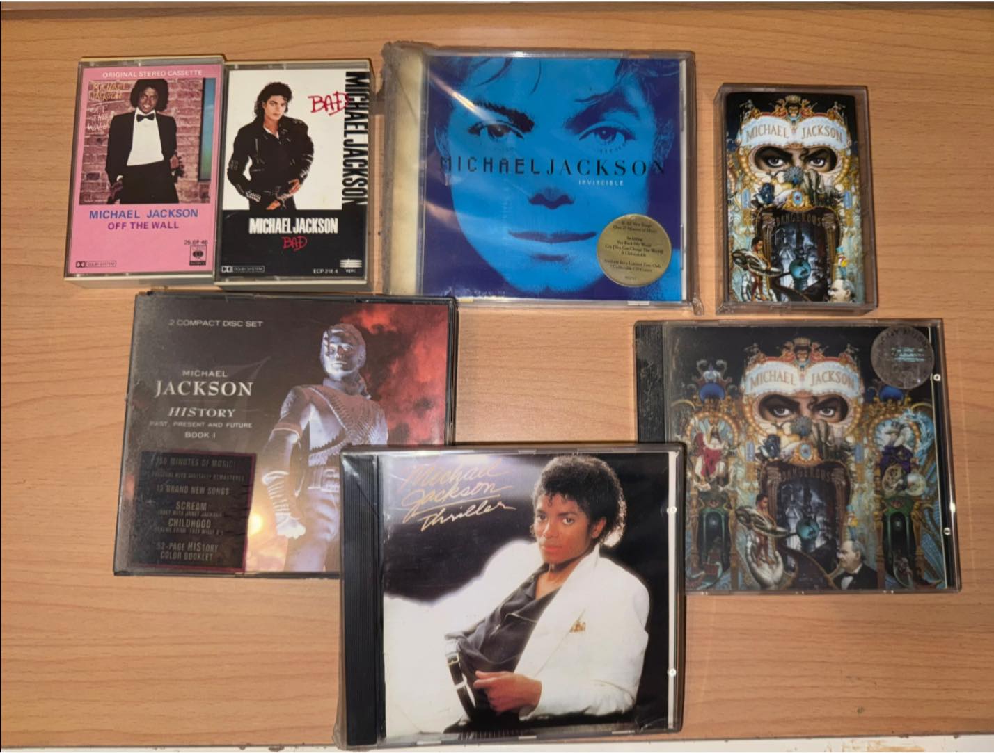 Michael Jackson fan's collection of original albums