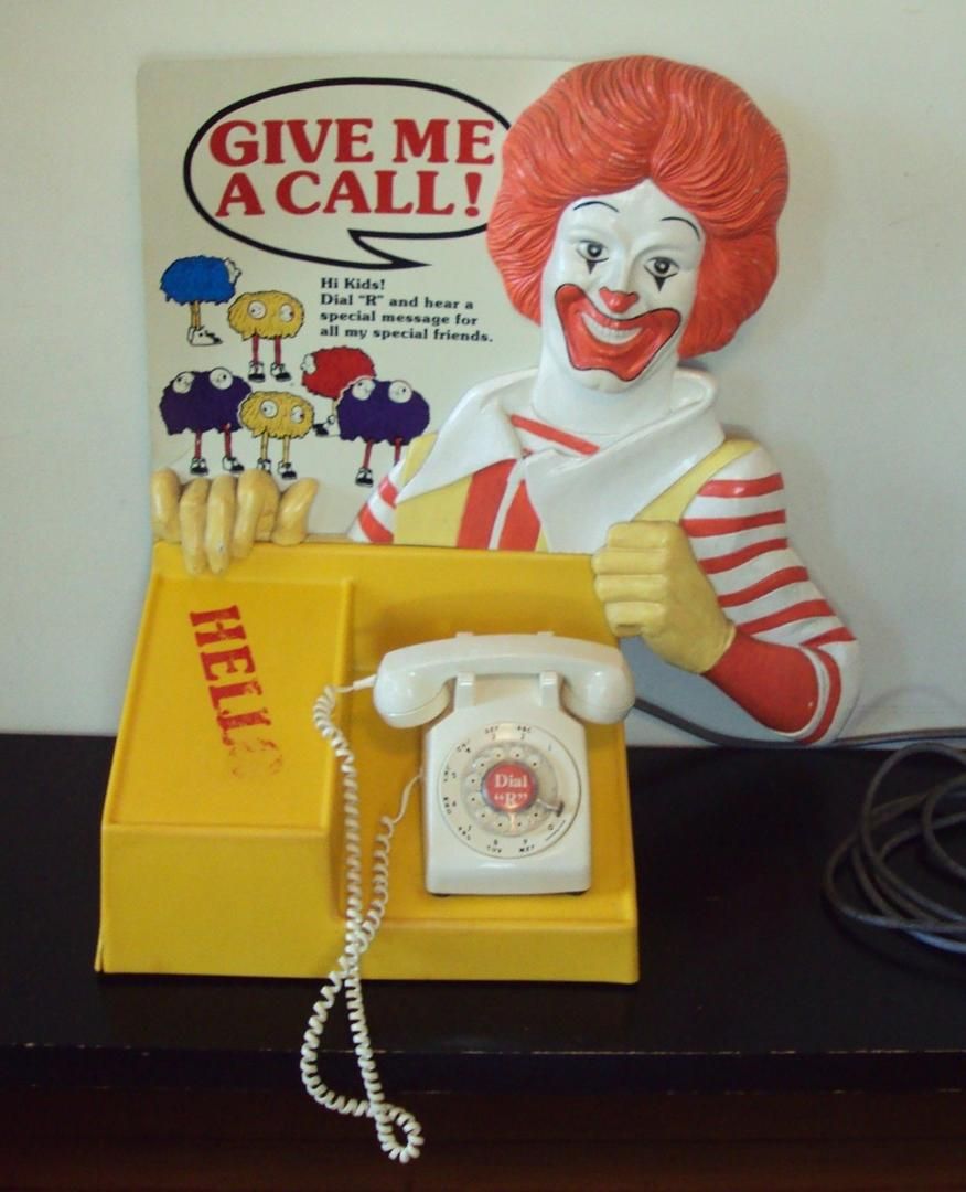 1985 Ronald Mcdonald Telephone #mcdonalds #happymealtoys