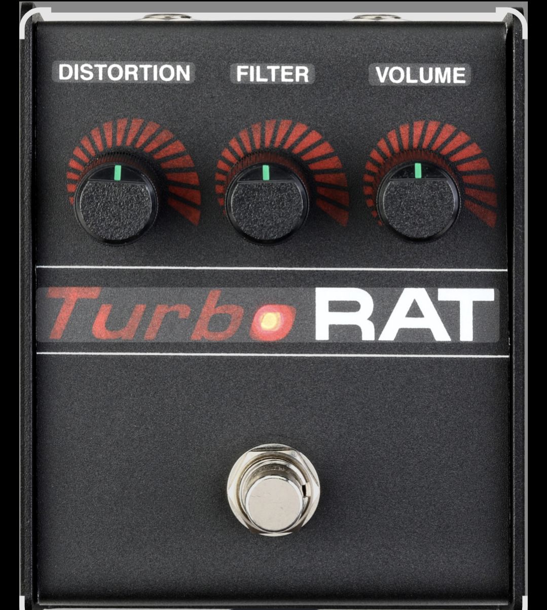 What's experience with Turbo RAT LED guitar pedal?