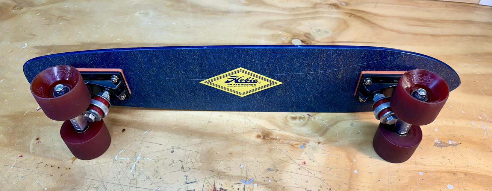 Vintage Hobie fiberglass skateboard deck from 1970s found