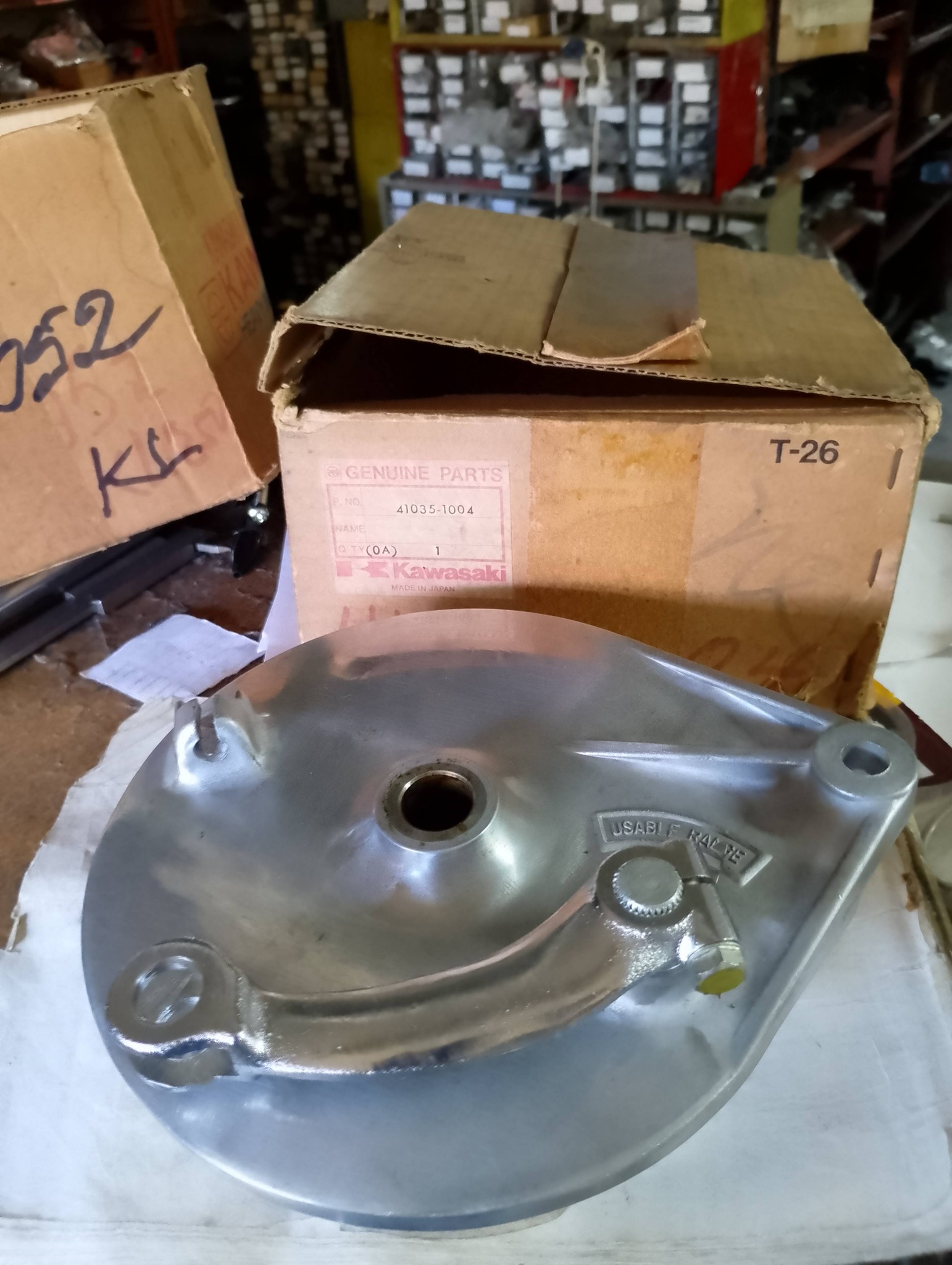 For sael new Panel Assy, rear brake for Kawasaki KL250A1 P/n
