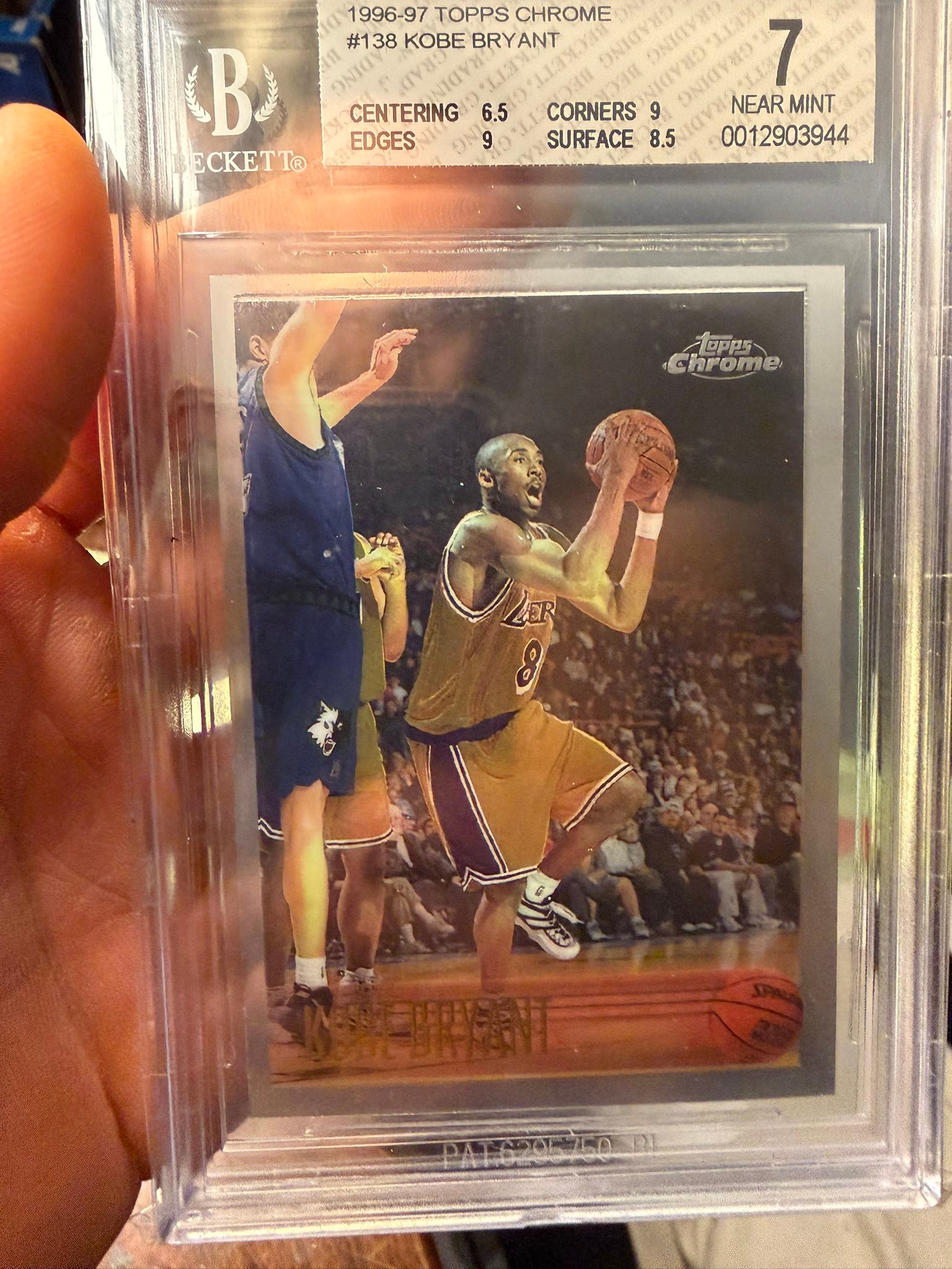 Replica 1996 Kobe Bryant Topps Chrome Refractor Rookie Card RC Reprint