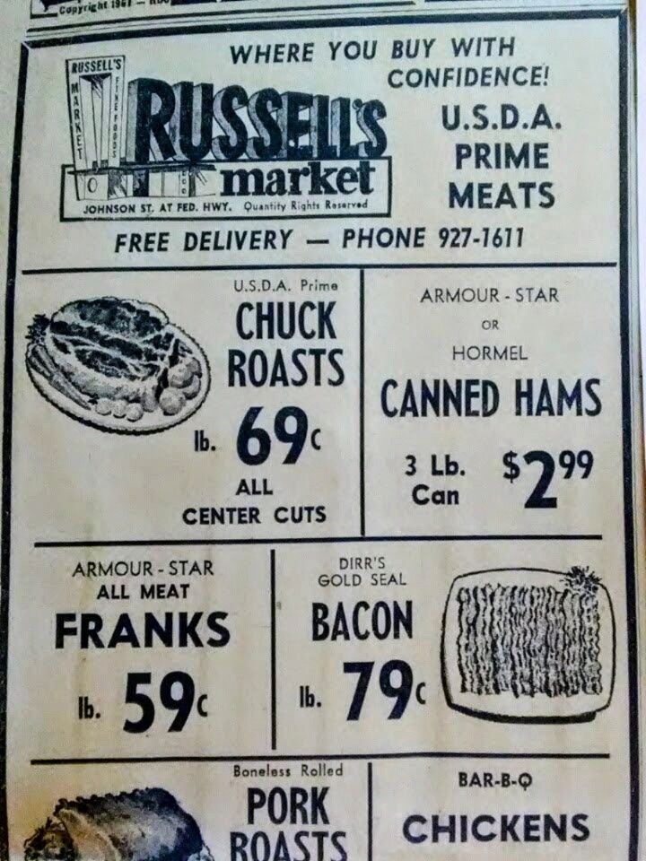 We Grew Up In Hollywood Florida | Russell's Market | Facebook