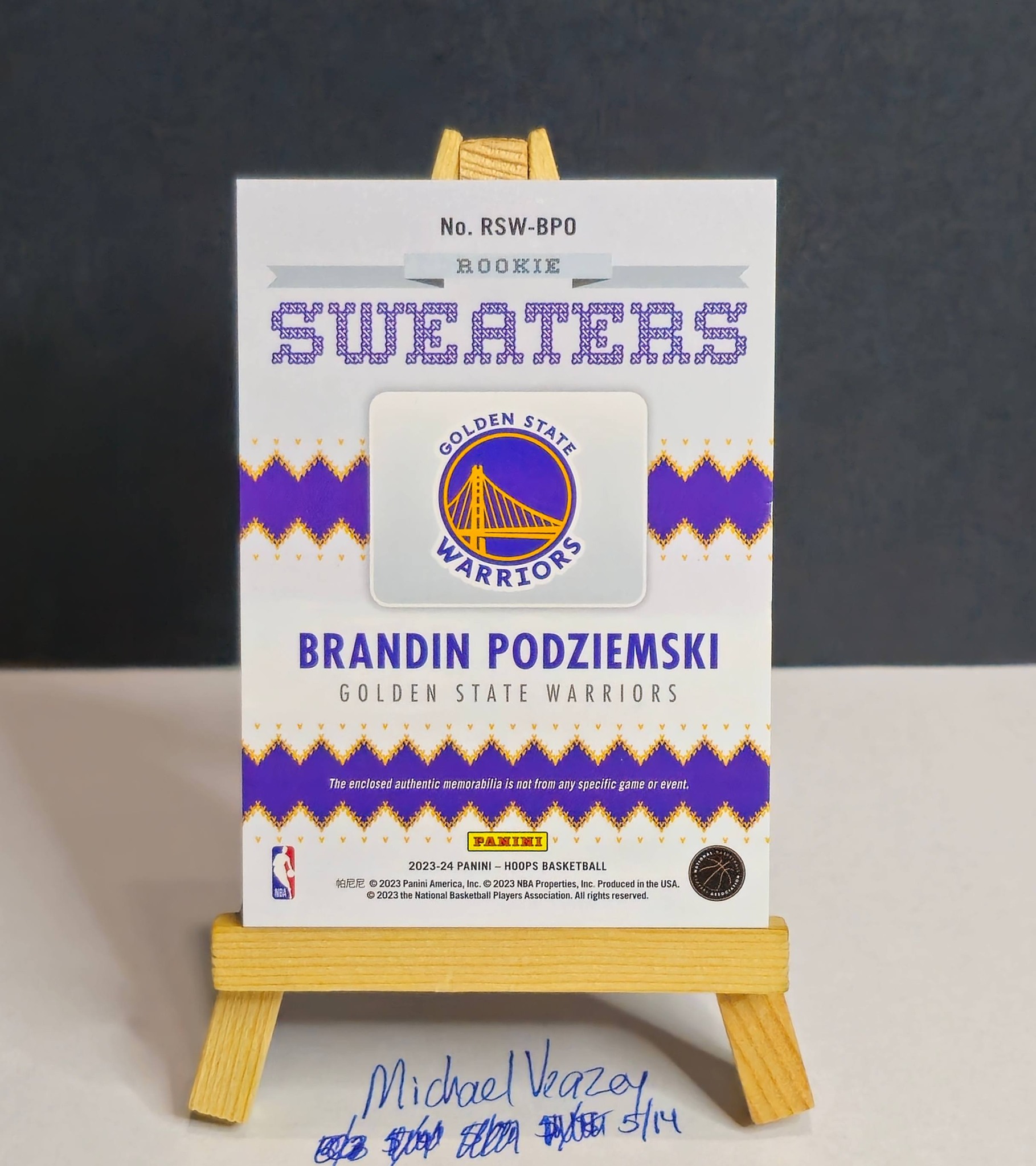 ?Rolling 24 Hour Auction Format? Golden State Warriors Rookie 