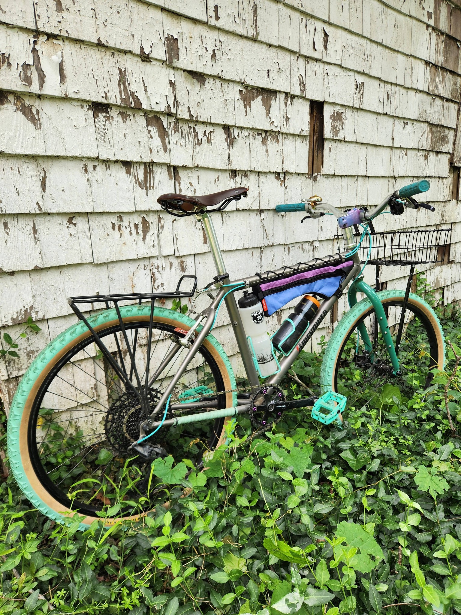 Custom frame bag for bike packing