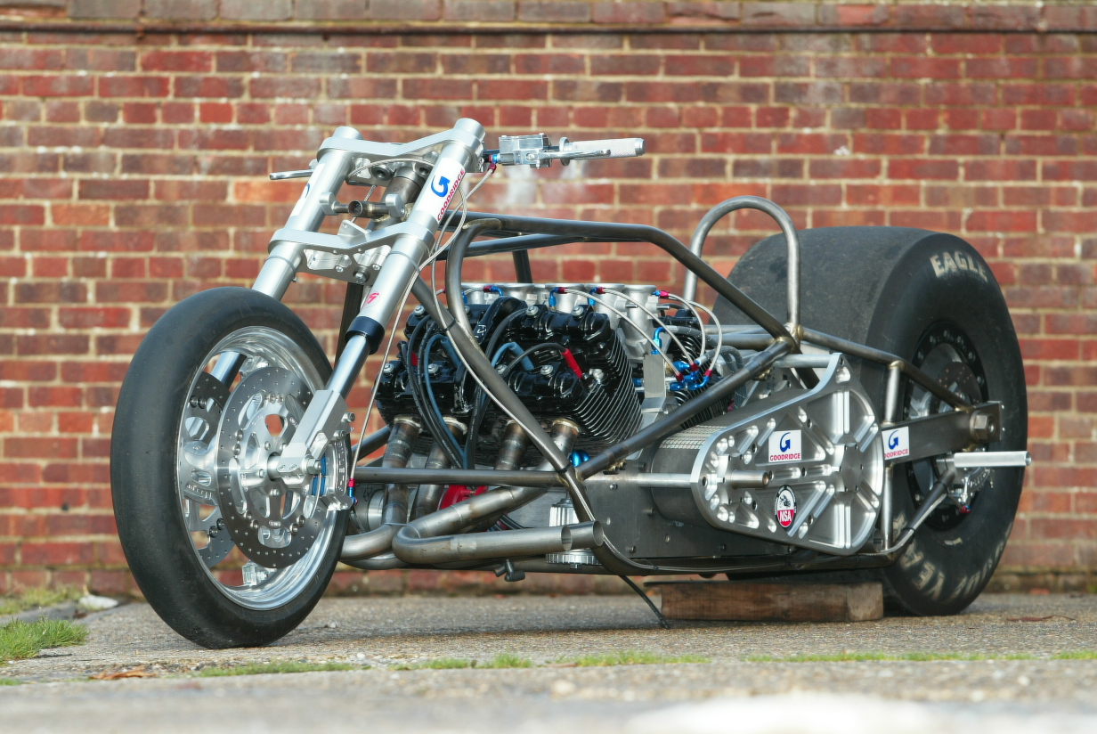 UNIQUE PUMA V8 ENGINED SALE TOP FUEL DRAGBIKE PROJECT FOR SALE
