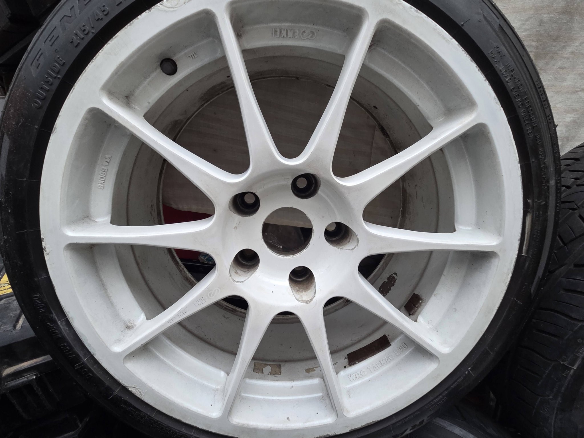 Enkei WRC Tarmac Evo alloy wheels with matching tyres for sale