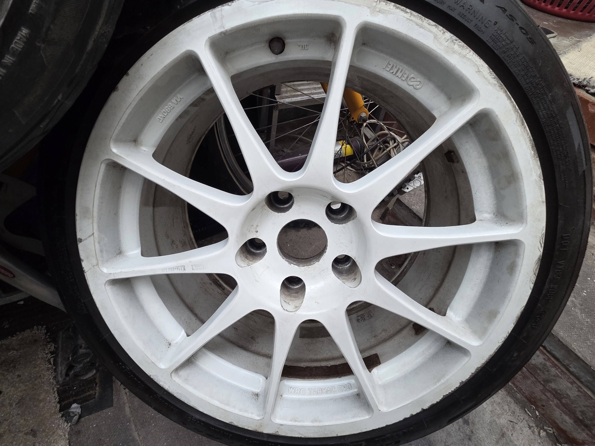 Enkei WRC Tarmac Evo alloy wheels with matching tyres for sale