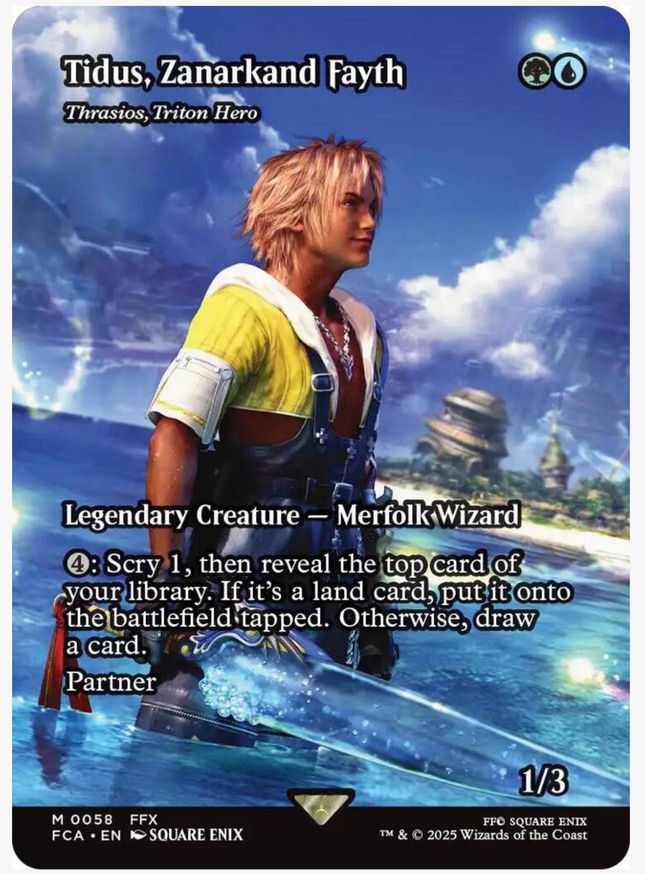mtg final fantasy partner Magic: The Gathering (Put a +1/+1 counter on each of up to two target creatures.) When that creature dies this turn Secret Lair x FINAL FANTASY: