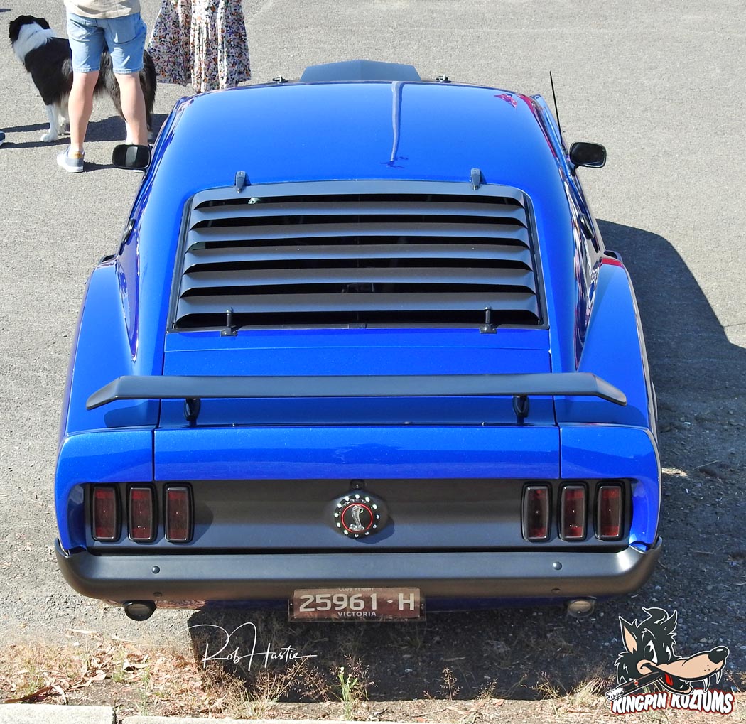 Fab's Forza Blue 1969 fastback 408, 5 speed manual.