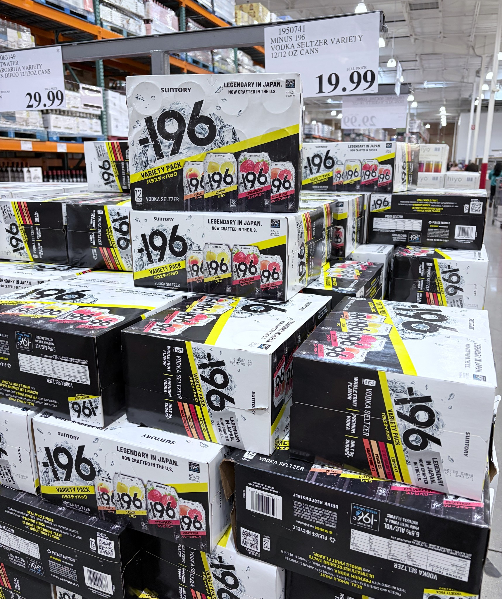 Suntory's -196 hard seltzer at Park Meadows Costco