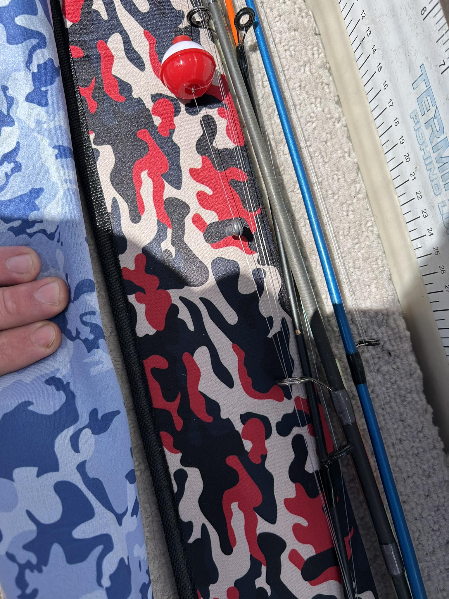 camo fishing pole case LIMITED EDITION: Rod (Camo + Brown Leather Accents) and family gatherings Lost fishing pole on Hwy