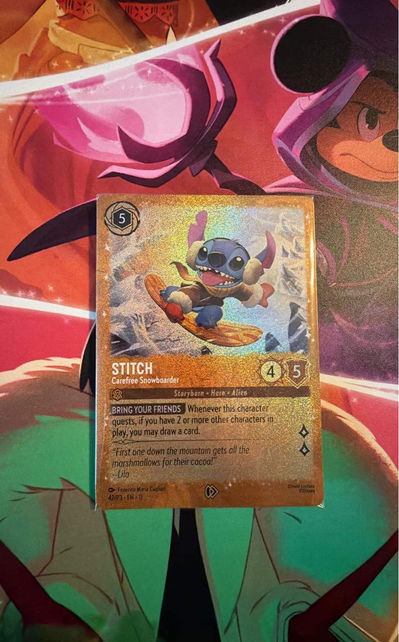 Stitch - Carefree Snowboarder gets alt art treatment in Disney