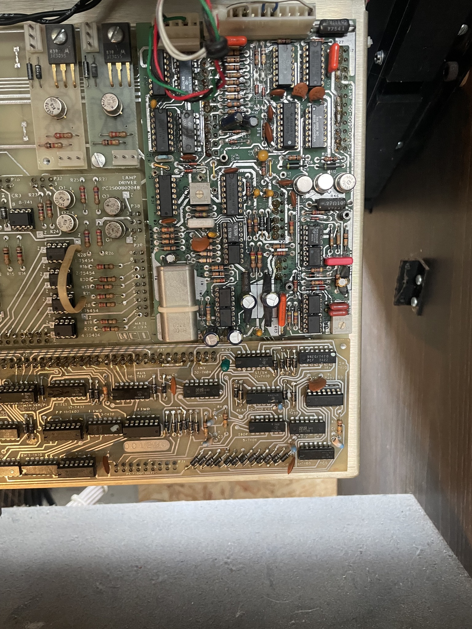Mlc card changed vdrive changed , cables changed j24 , j25 , j26
