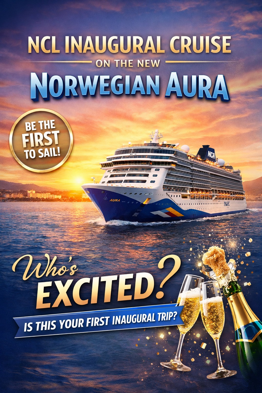 NCL Aura - Inaugural May 21 - 28, 2027 - Mediterranean Roll Call | Facebook