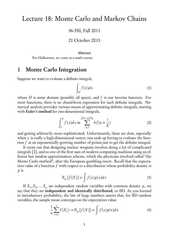 Tech Titans | Free PDF download lecture notes for Monte Carlo and ...