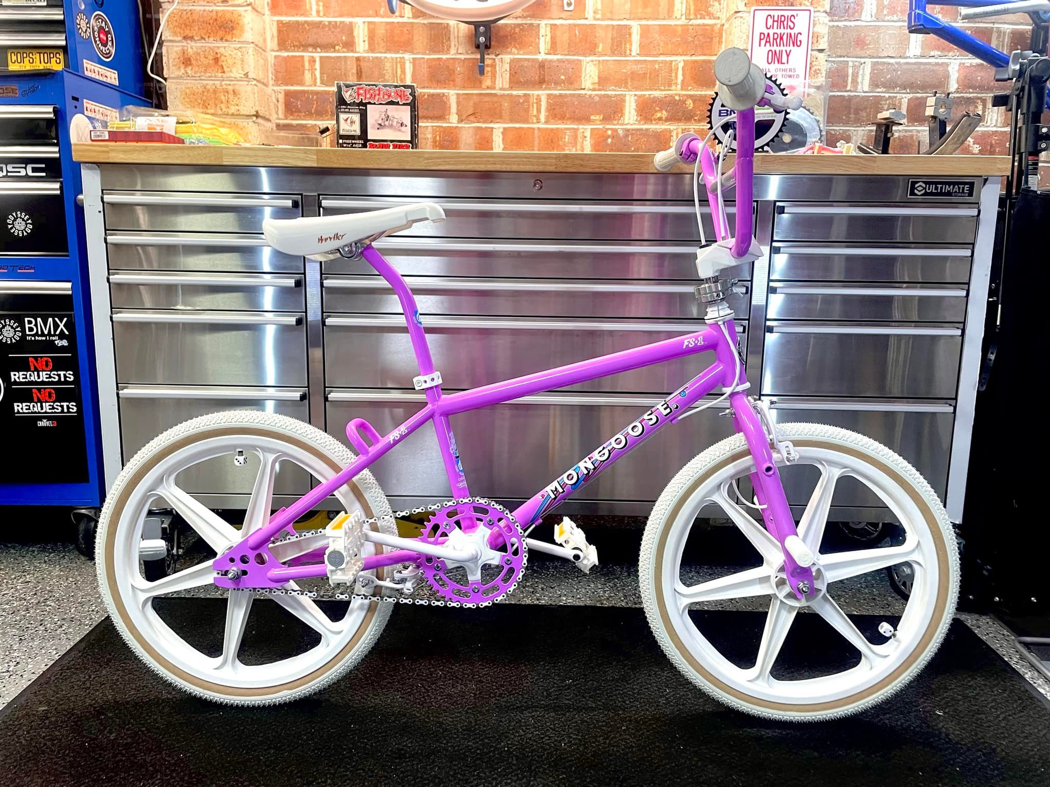 Fully restored 1986 Mongoose FS1 bmx bike