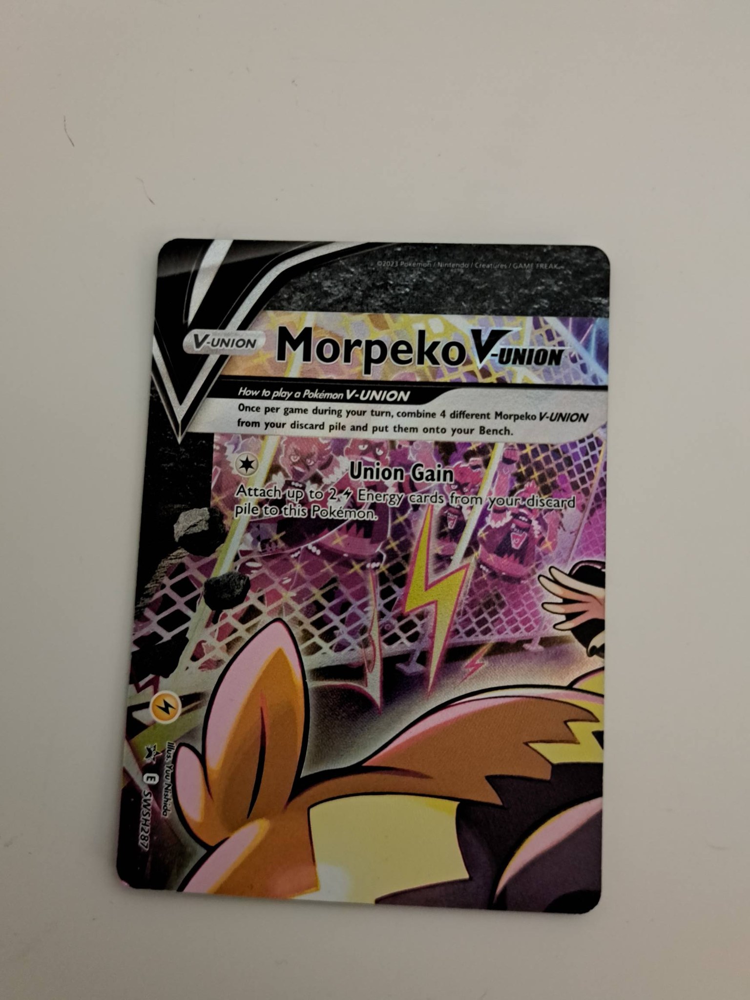 morpeko v union pokemon card value V-Union SWSH287-290 Attack 2 Pokemon  Morpeko V-Union Jumbo