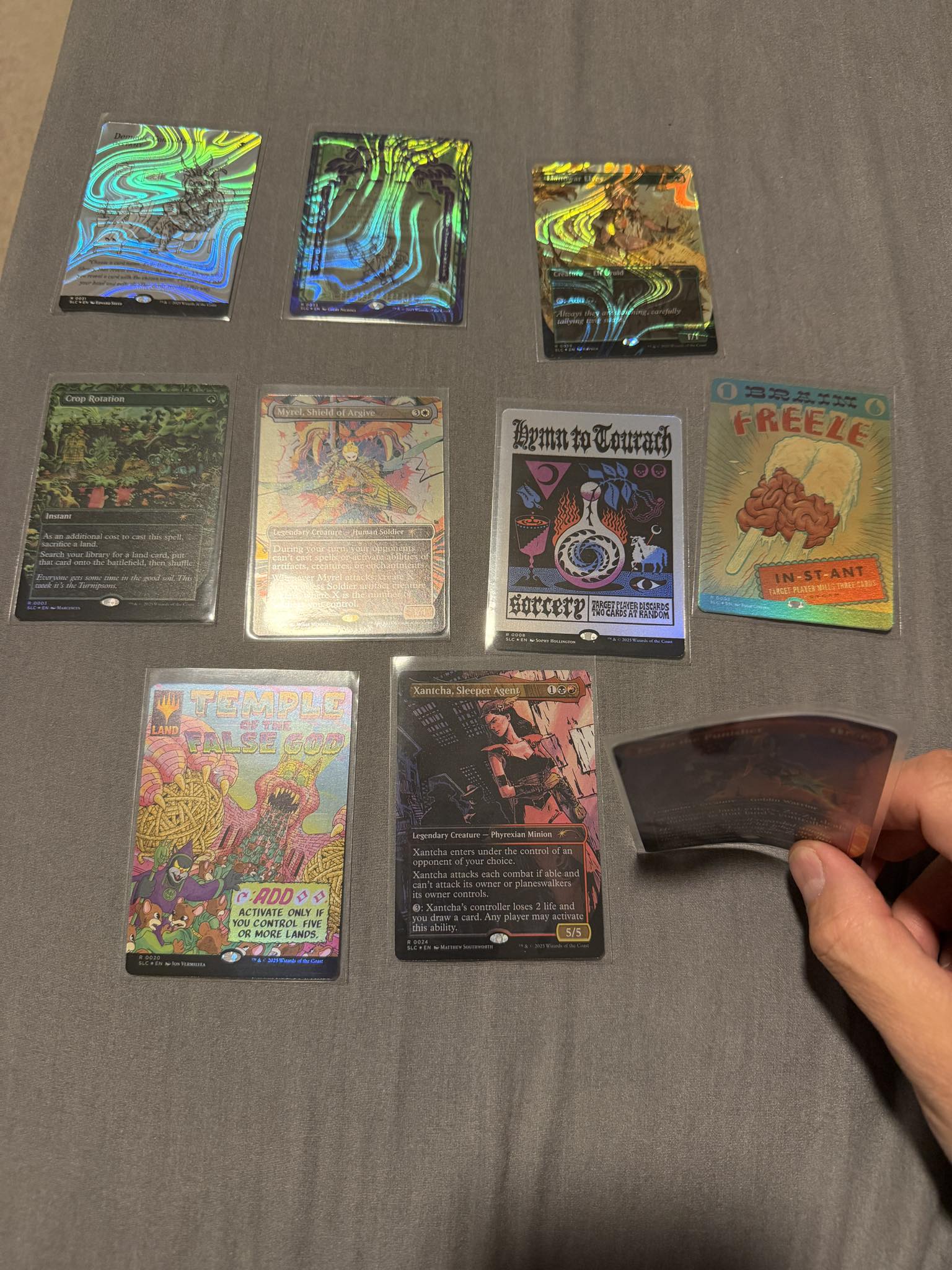 Magic: the Gathering card collection with Myrel halo foil