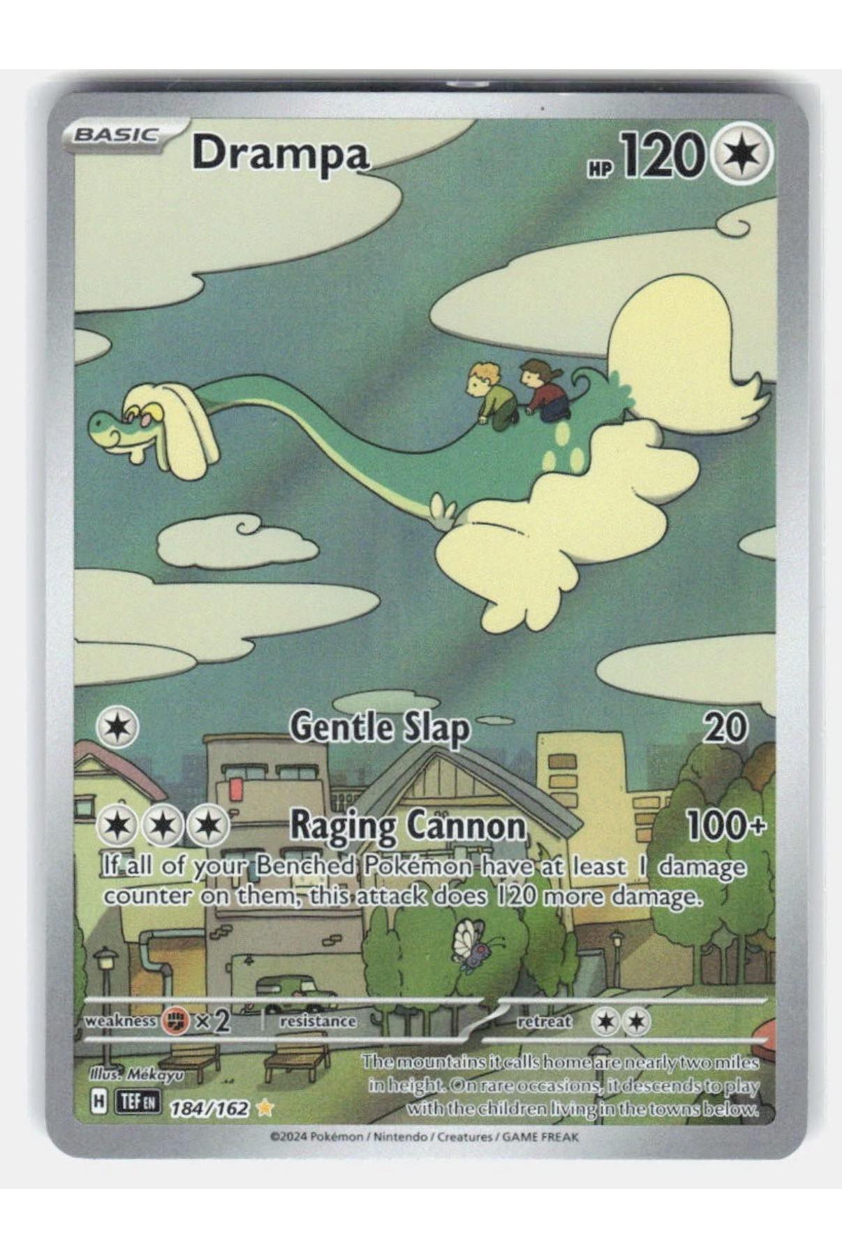 pokemon card drampa TCG (Japanese) - GX Full Art Holo 042/051 Weakness Fighting 2 Resistance None None Retreat Cost This Pokemon Card Has A