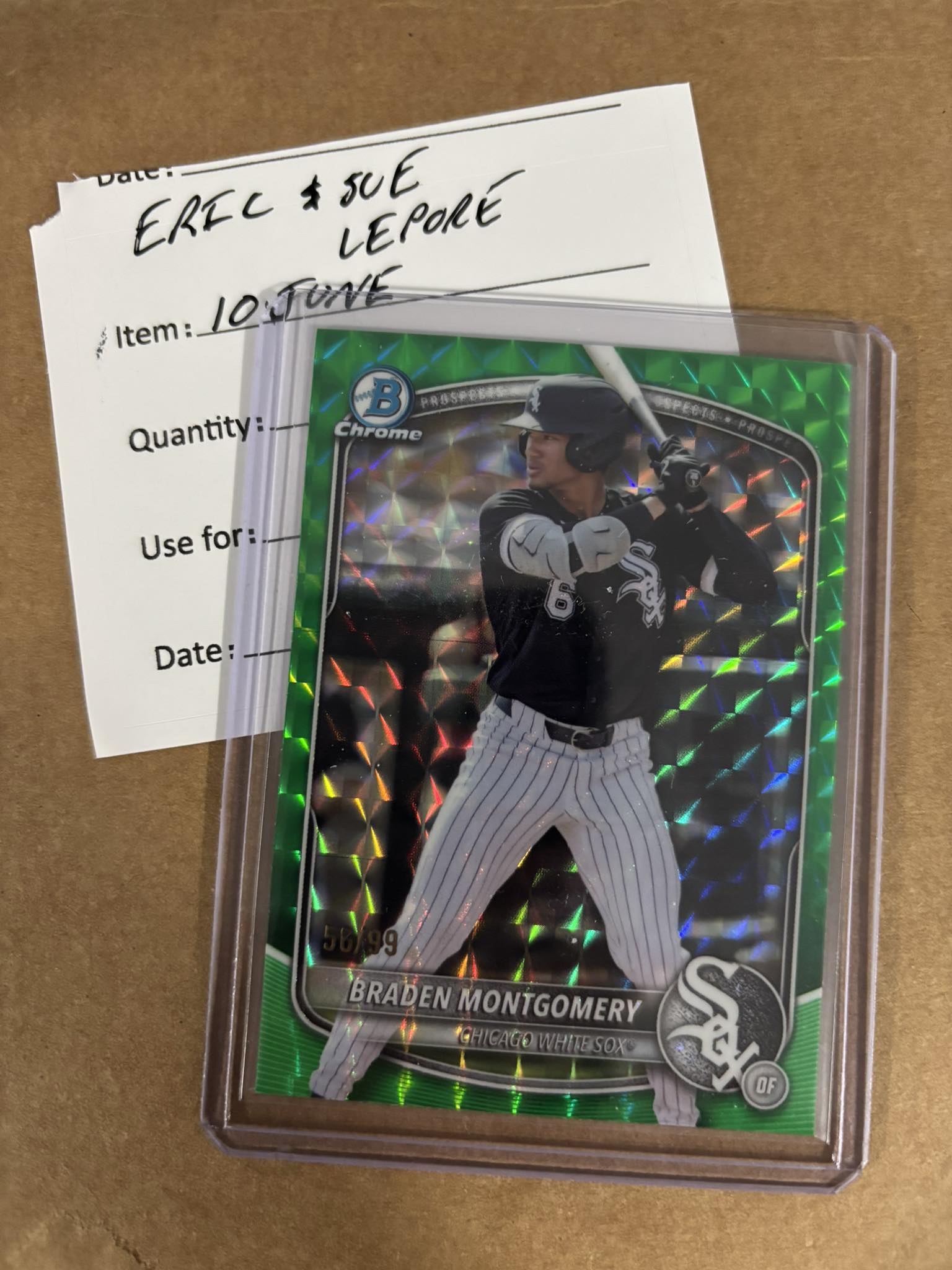 2025 Bowman Prospects Braden Montgomery #