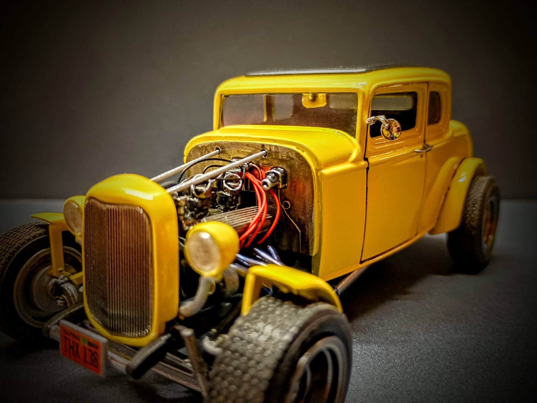 Completed Revell Kit of John Milner's Ford 32 from American Graffiti