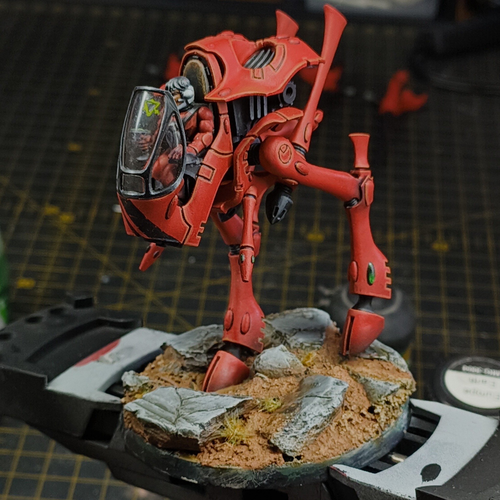 Figurine Warhammer 40K War Walker Des Eldars - En Plastique, Modèle P-00DZ6, Occasion Pour Armée Eldar