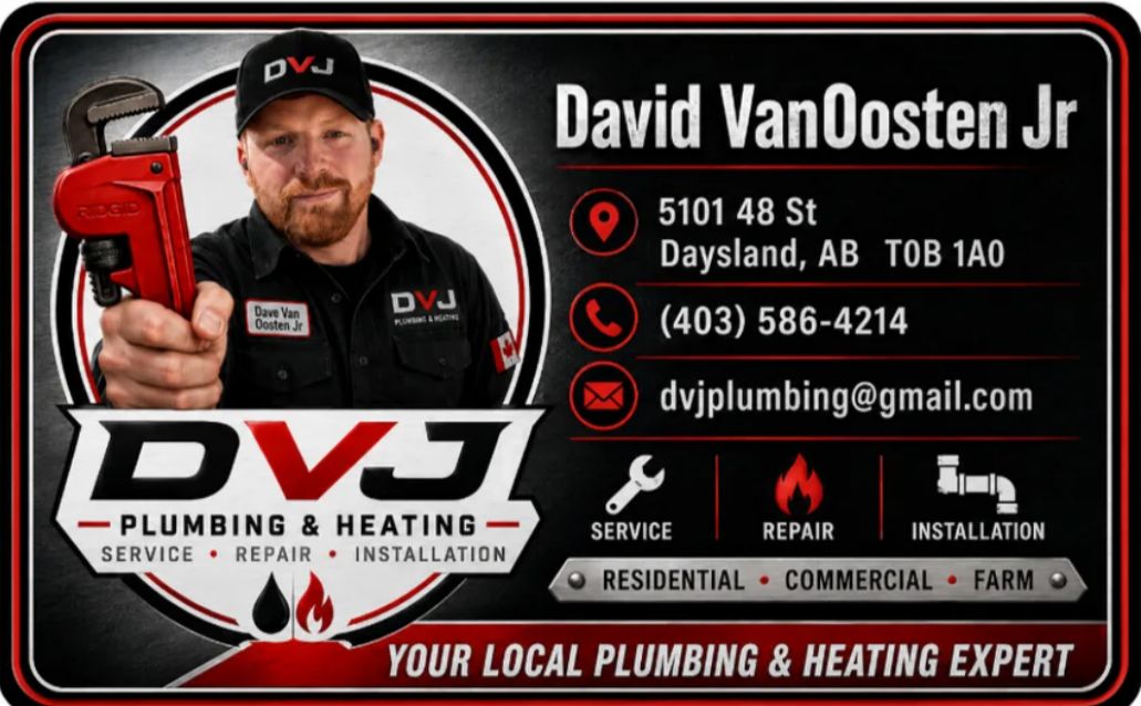 キャンベル DVJ Plumbing & Heating offers free in-home inspections in Daysland, AB