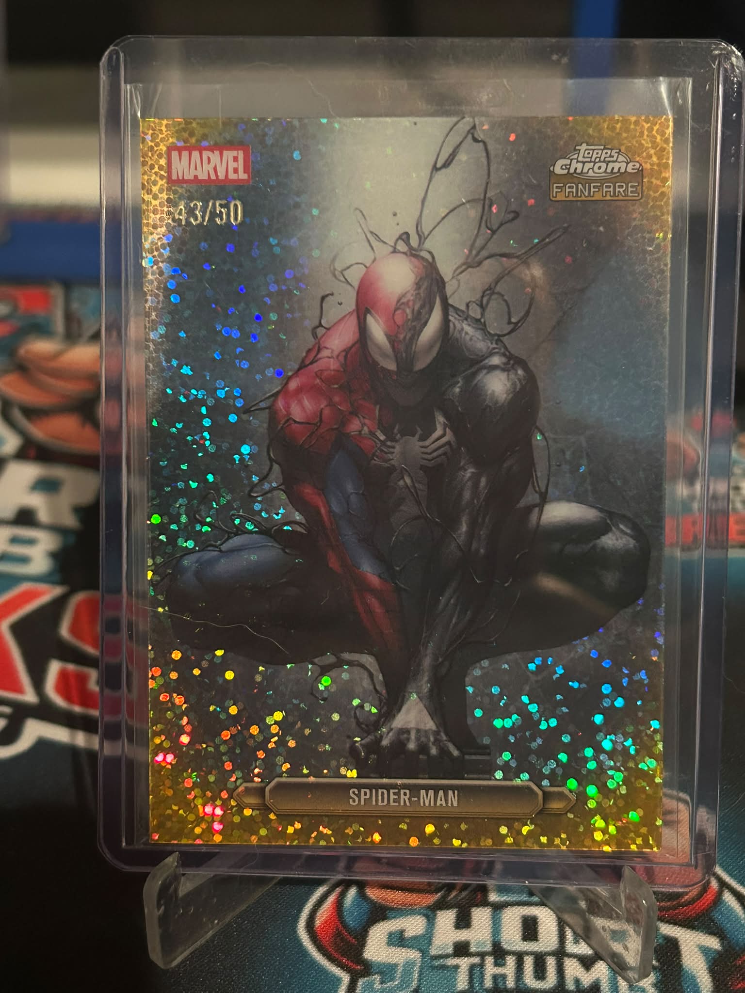 Pulled this awesome Spectacular Spider-Man Textured foil from a