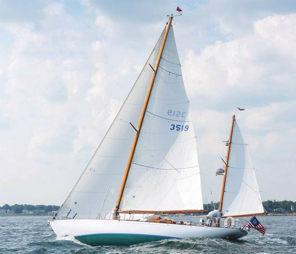 WoodenBoat WESTER TILL, a 47' yawl designed by Henry...
